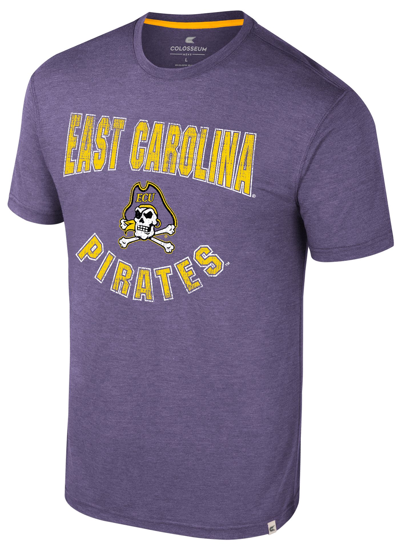 Colosseum Men's East Carolina Pirates Purple Virtual Reality T-Shirt