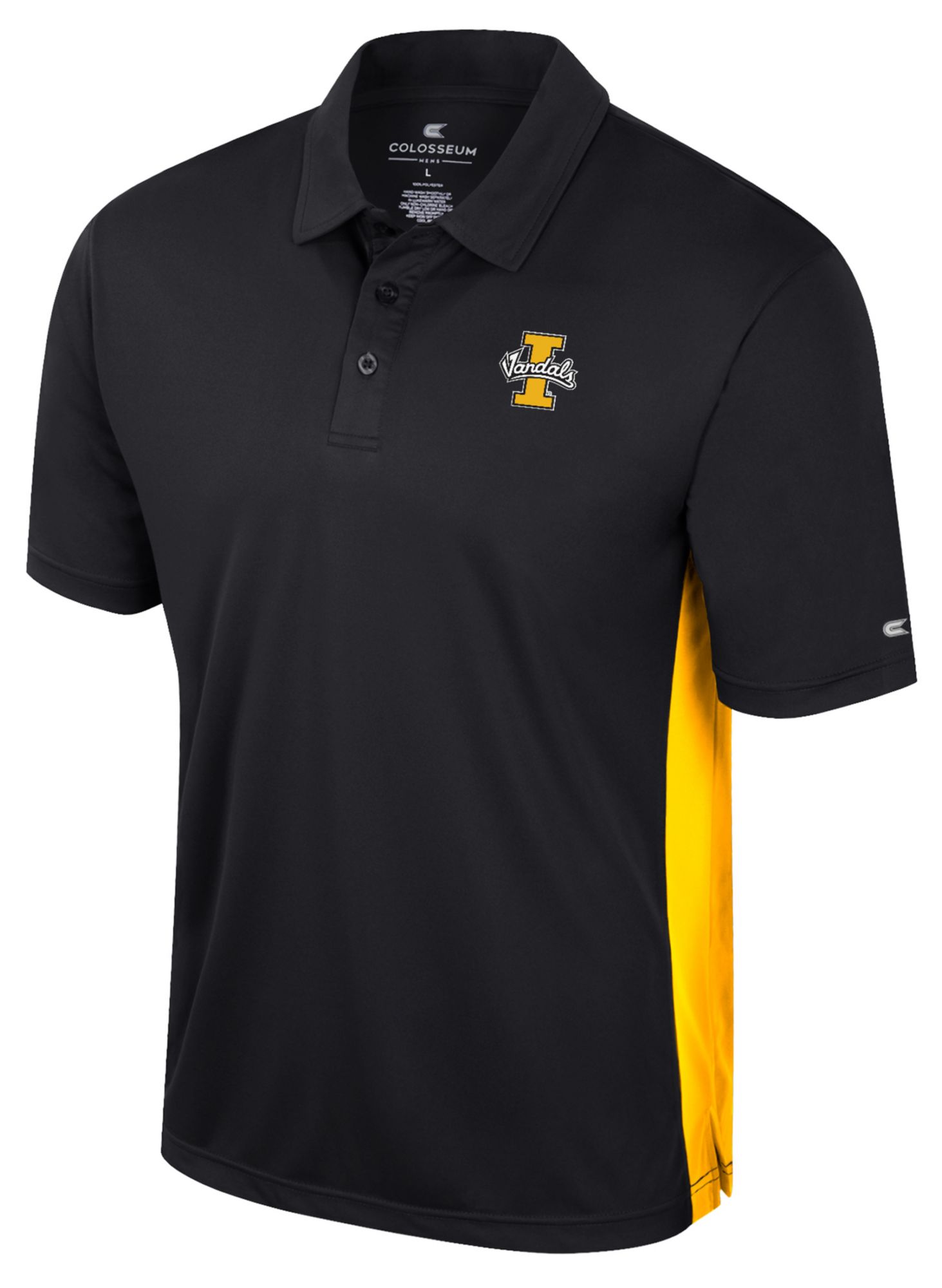 Colosseum Men's Idaho Vandals Black Polo