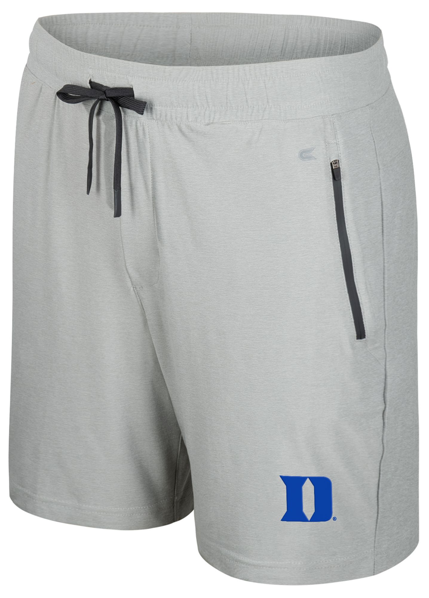 Colosseum Men's Duke Blue Devils Ash Grey Atomic Shorts