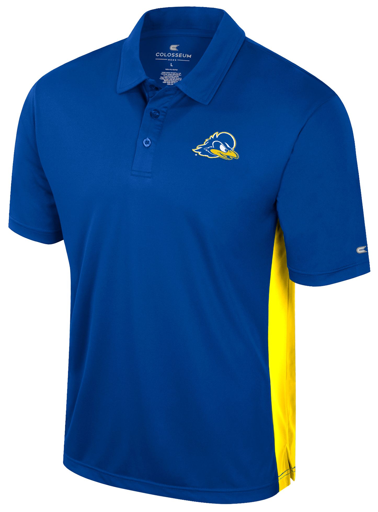 Colosseum Men's Delaware State Hornets Sky Blue Polo