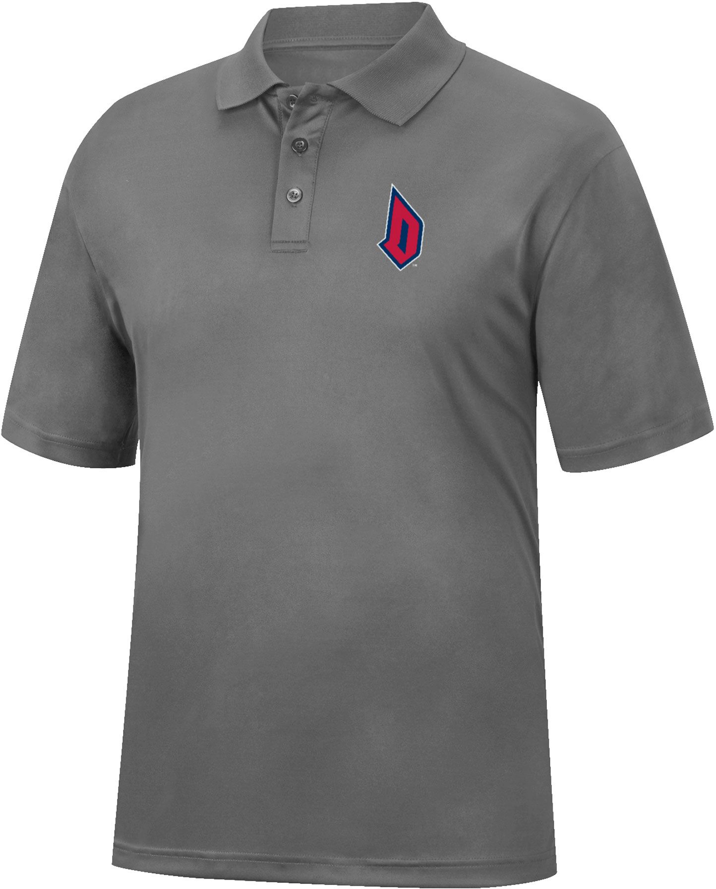 Colosseum Men's Duquesne Dukes Charcoal Polo