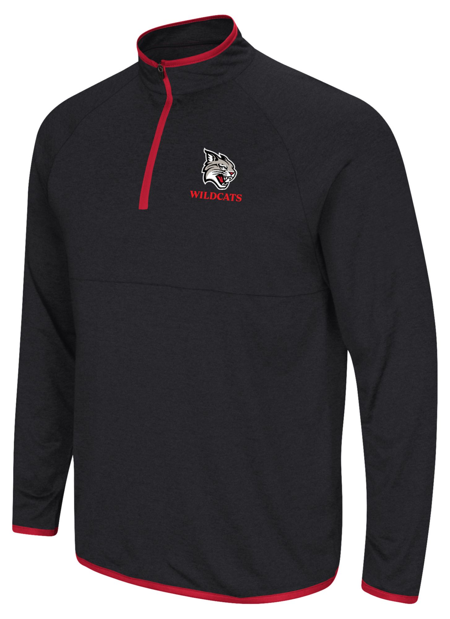 Colosseum Men's Davidson Wildcats Black 1/4 Zip Pullover