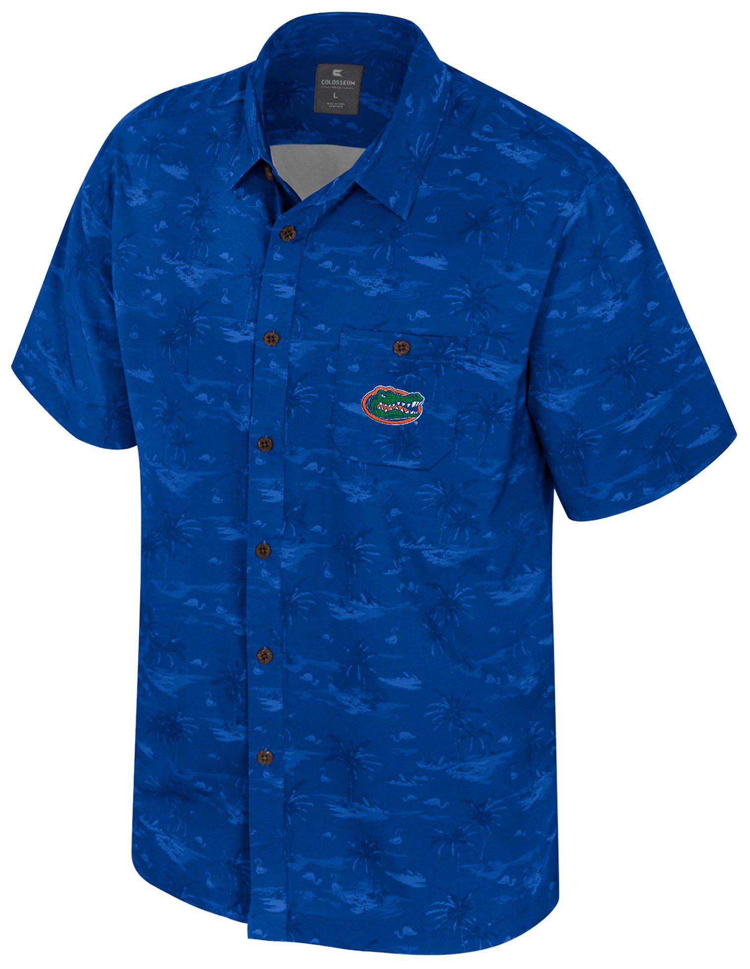 Colosseum Men's Florida Gators Royal Atmosphere Camp T-Shirt