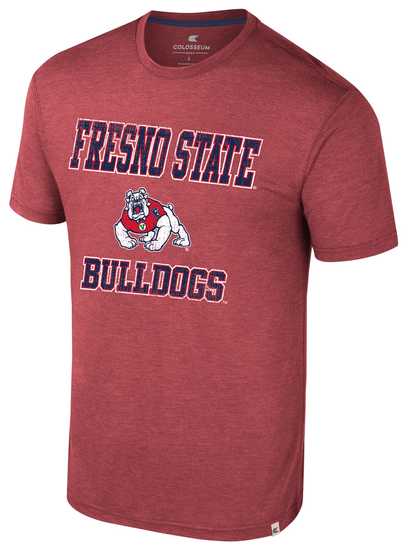 Colosseum Men's Fresno State Bulldogs Red Virtual Reality T-Shirt