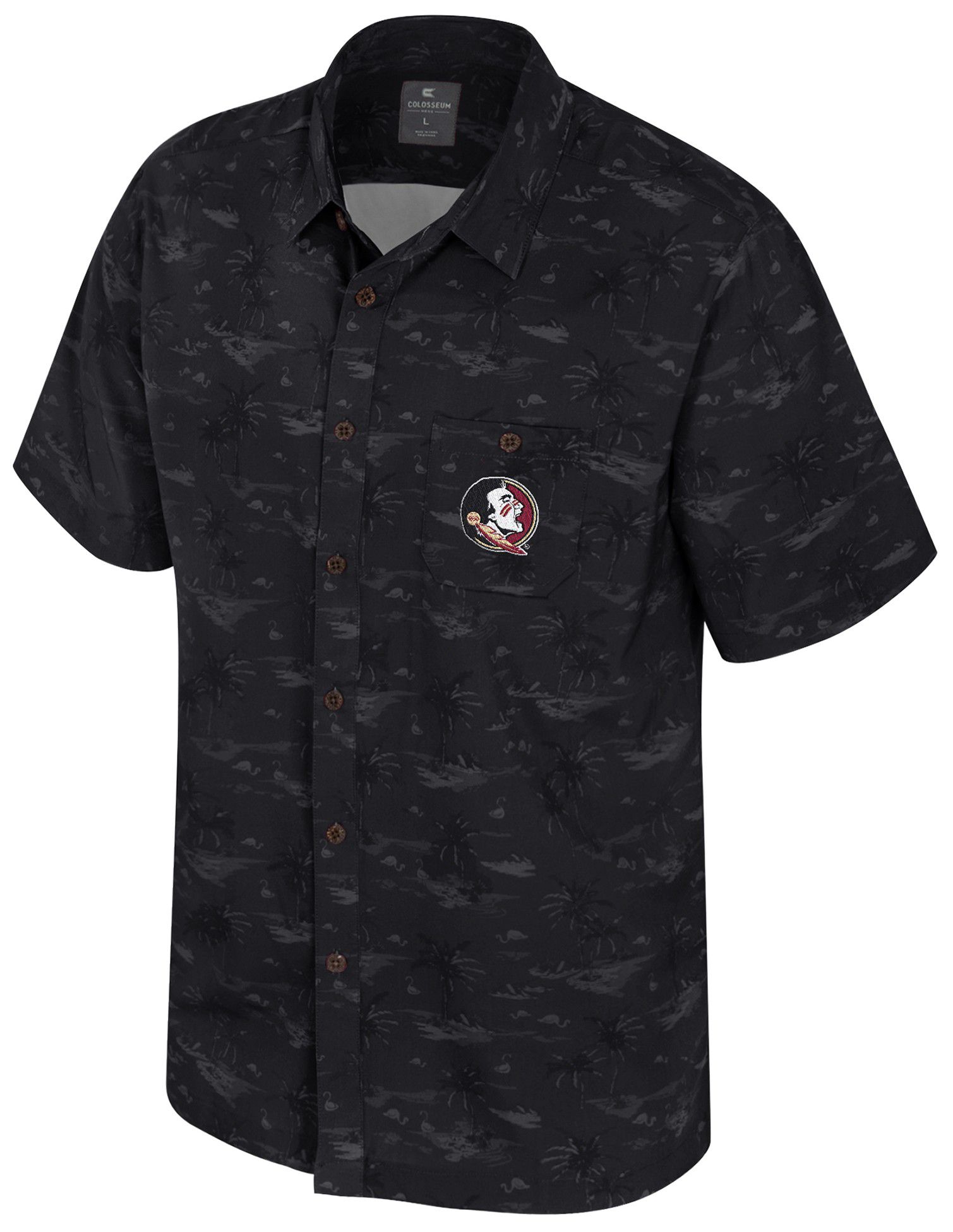 Colosseum Men's Florida State Seminoles Garnet Atmosphere Camp T-Shirt