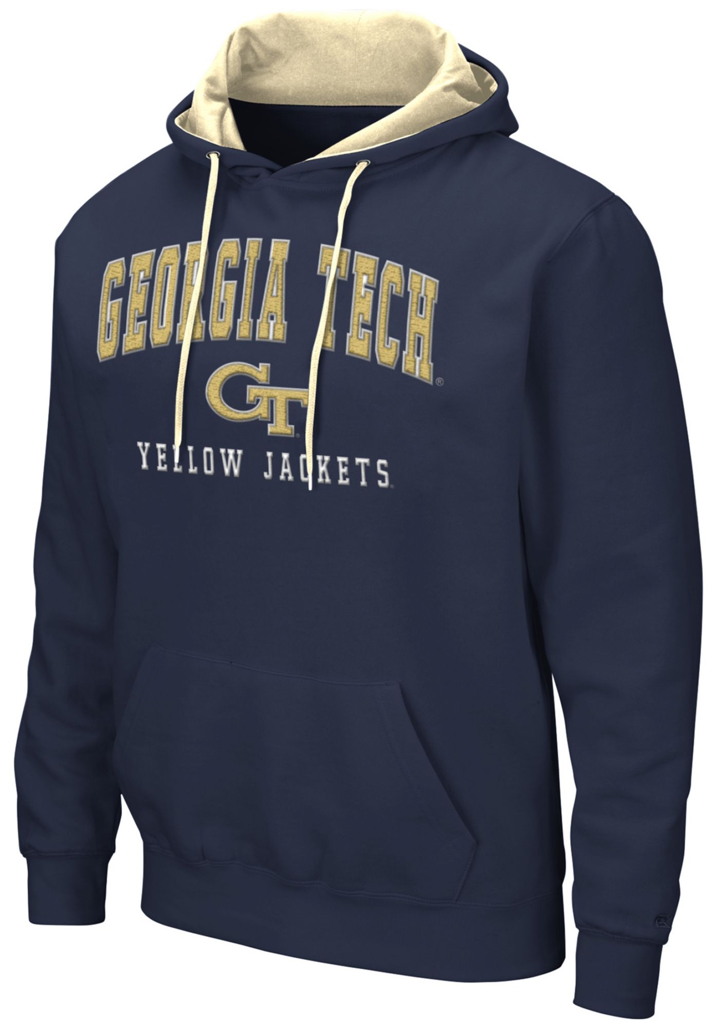 Colosseum Men's Georgia Tech Yellow Jackets Navy Pullover Hoodie