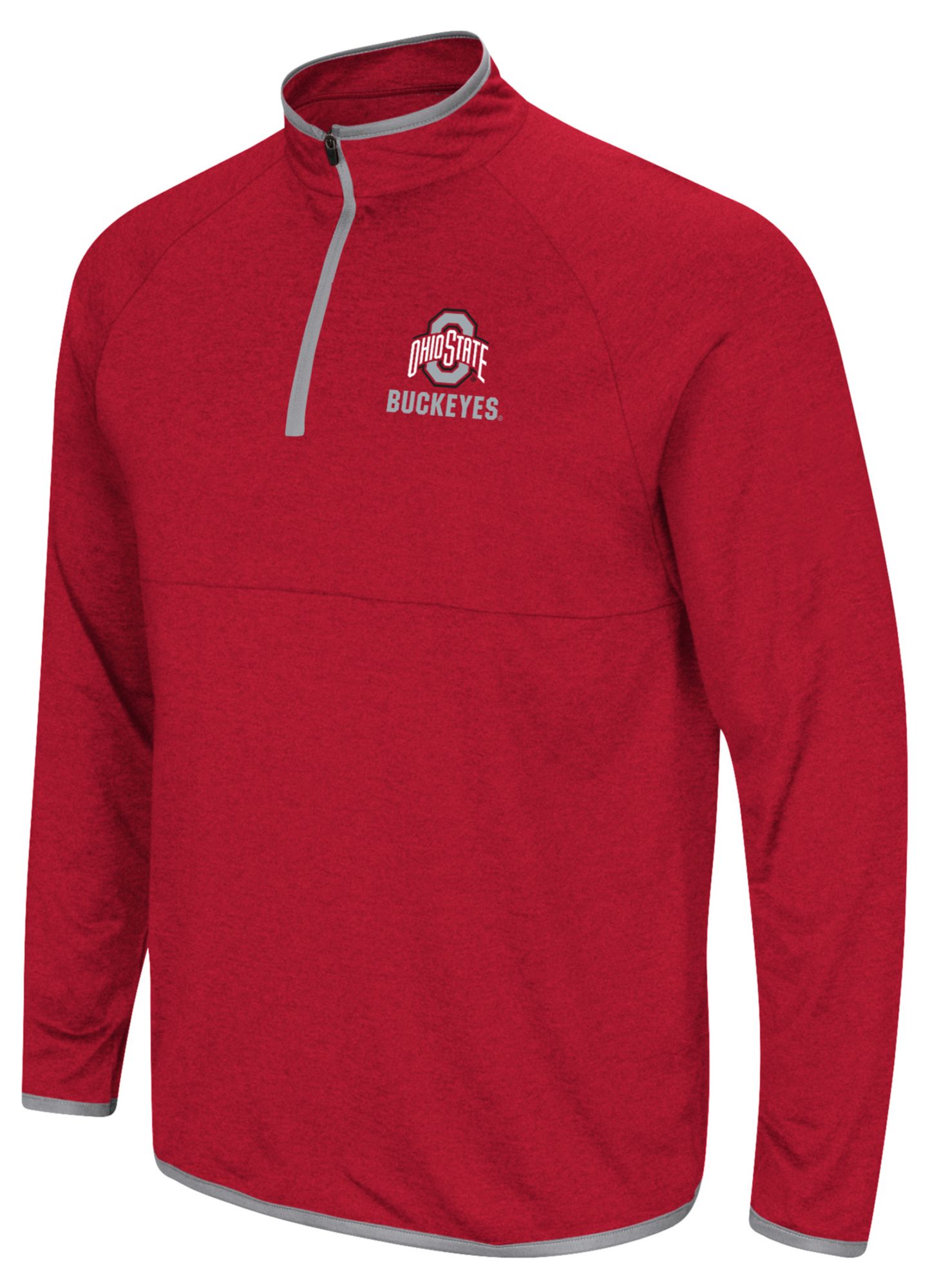 Colosseum Men's Ohio State Buckeyes Red 1/4 Zip Pullover