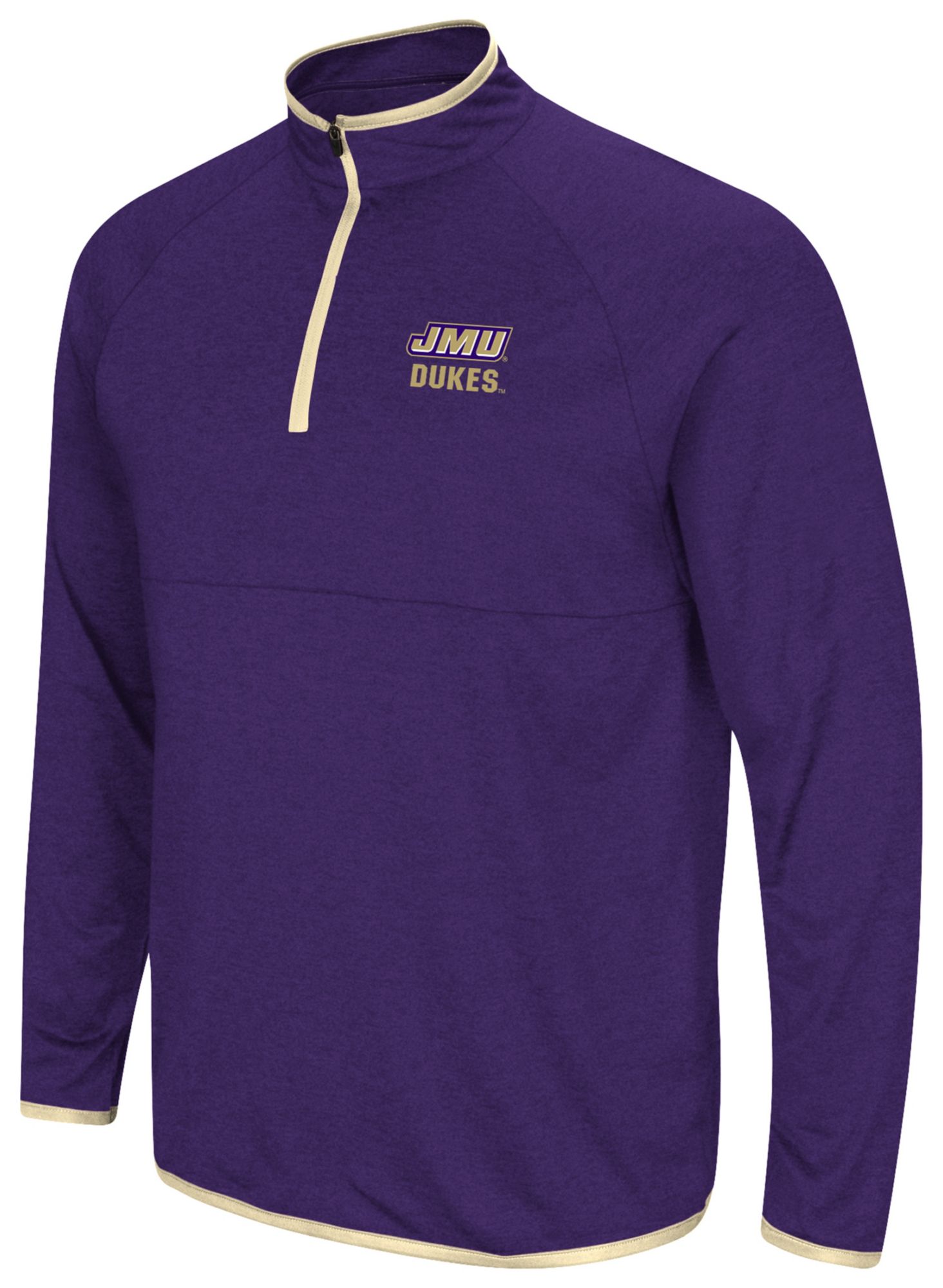 Colosseum Men's James Madison Dukes Purple 1/4 Zip Pullover
