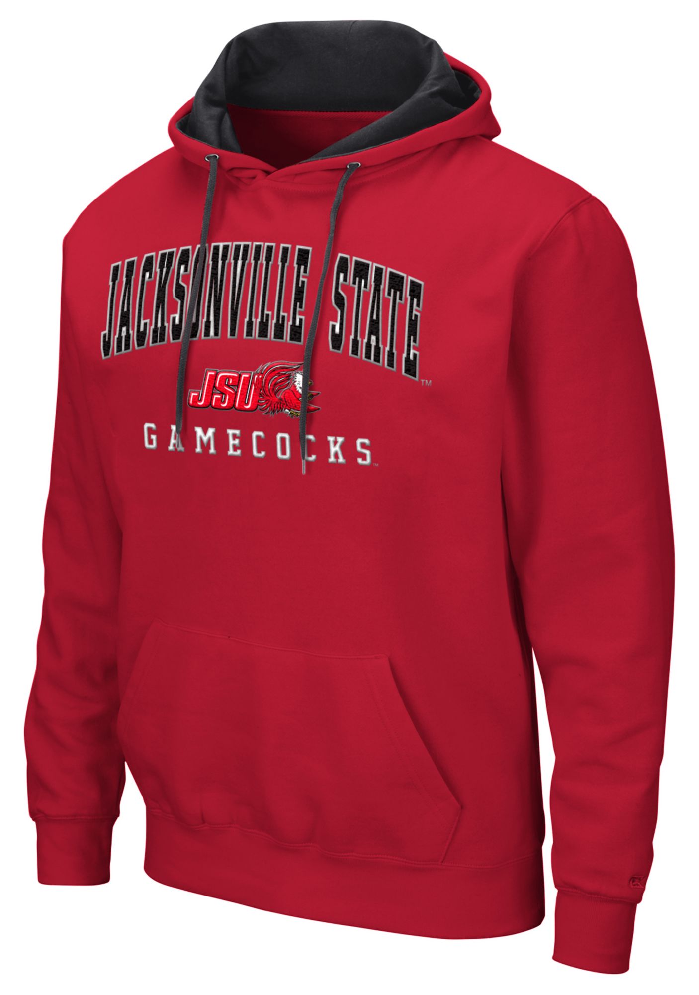 Colosseum Men's Jacksonville State Gamecocks Red Pullover Hoodie