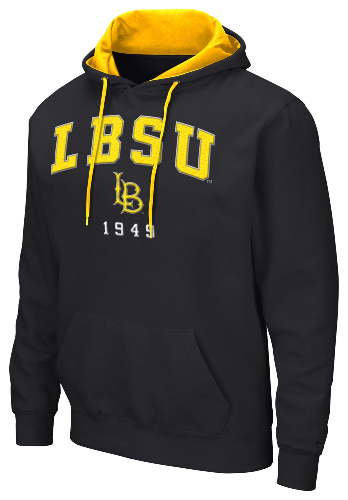 Colosseum Men's Long Beach State 49ers Black Pullover Hoodie