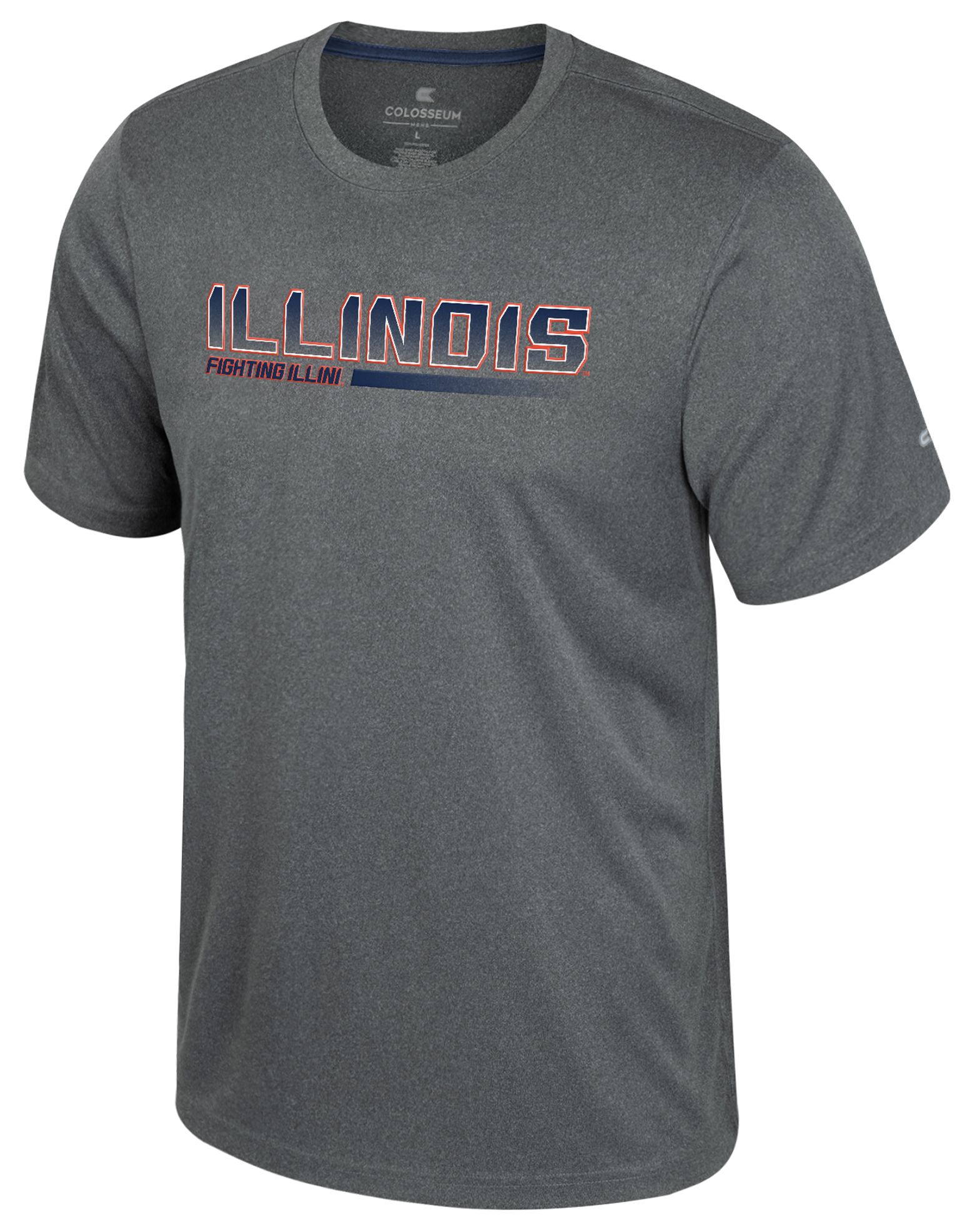 Colosseum Men's Illinois Fighting Illini Heather Charcoal Physics T-Shirt