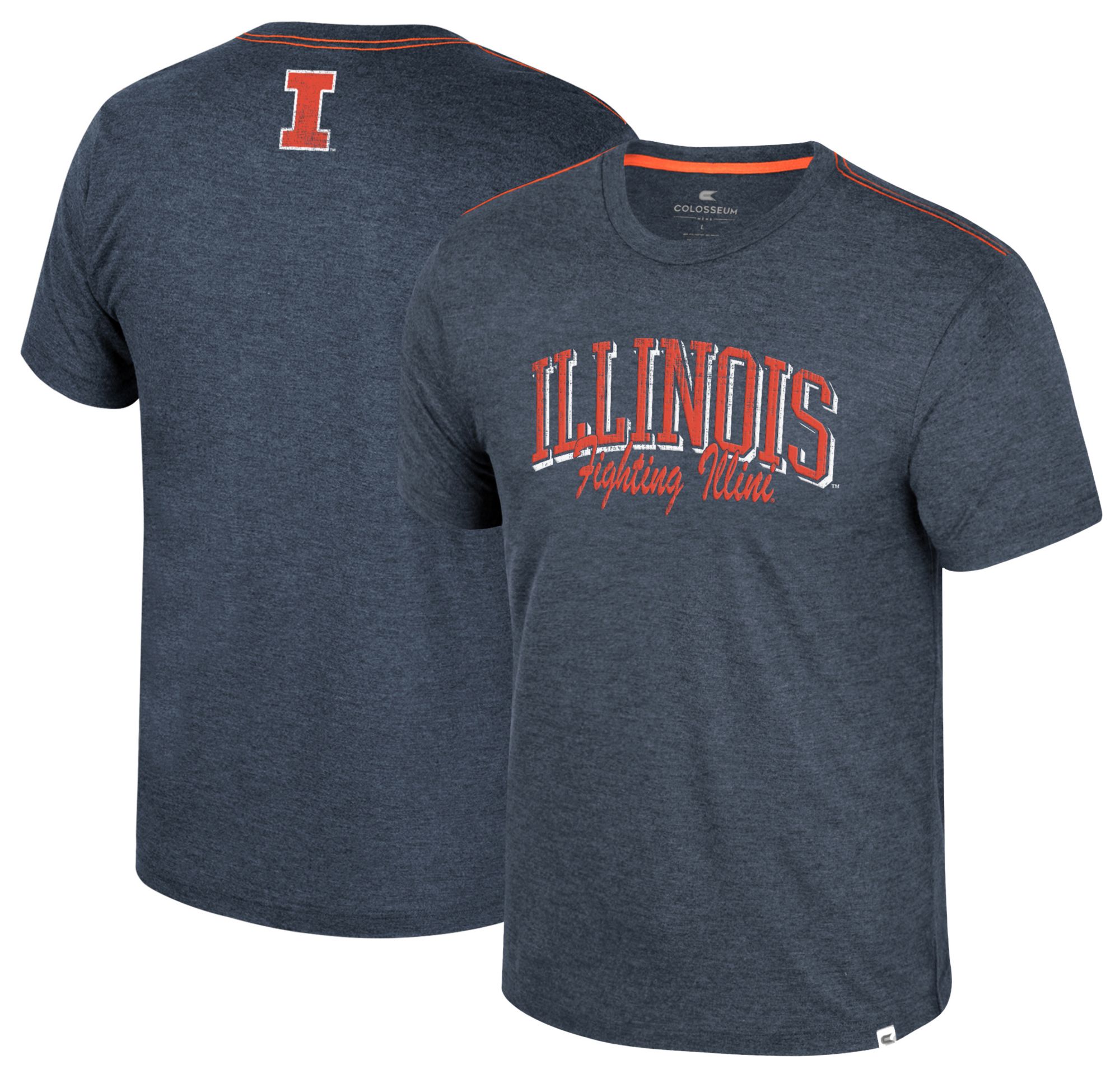 Colosseum Men's Illinois Fighting Illini Navy Physicist T-Shirt