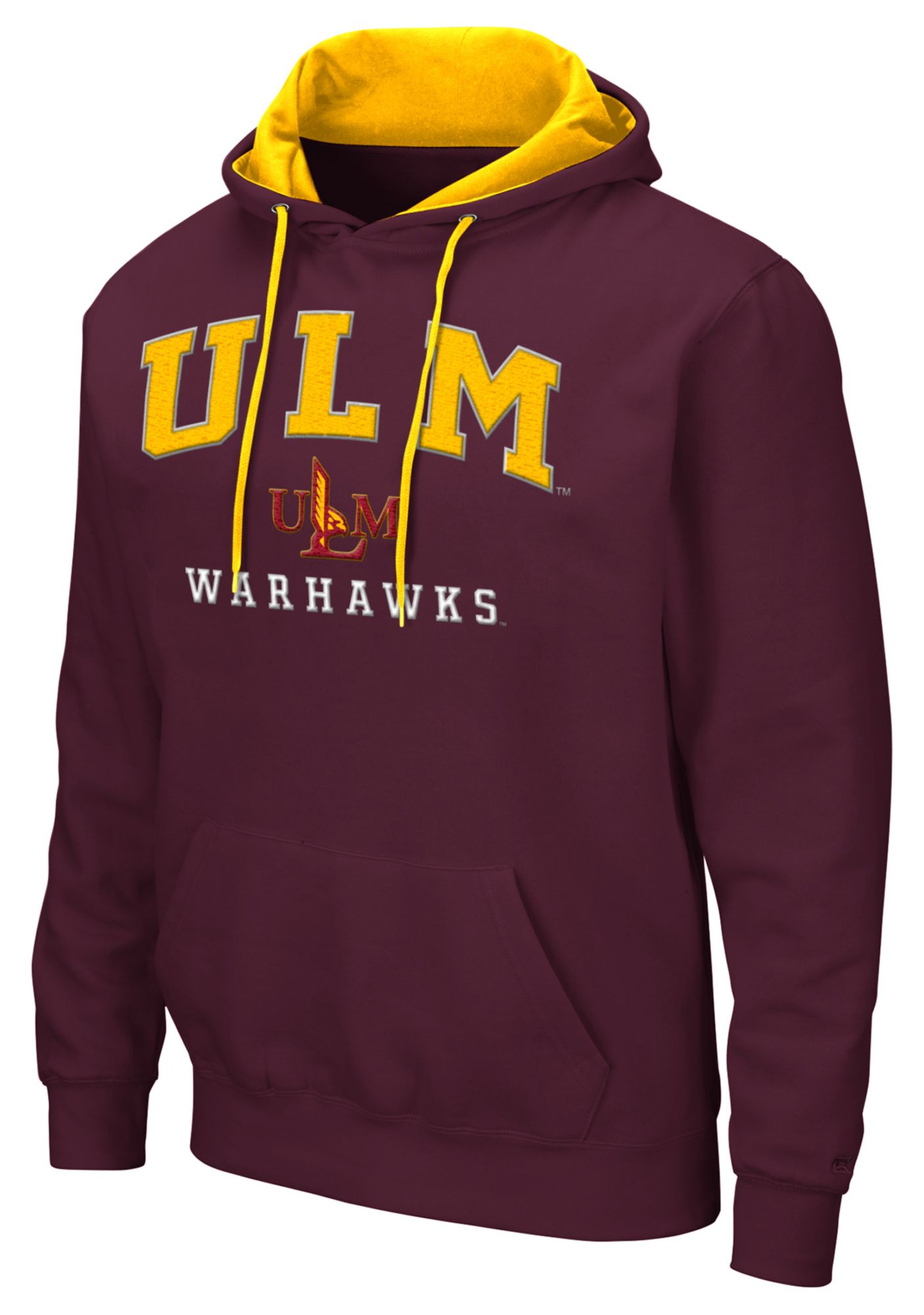 Colosseum Men's Louisiana-Monroe Warhawks Maroon Pullover Hoodie