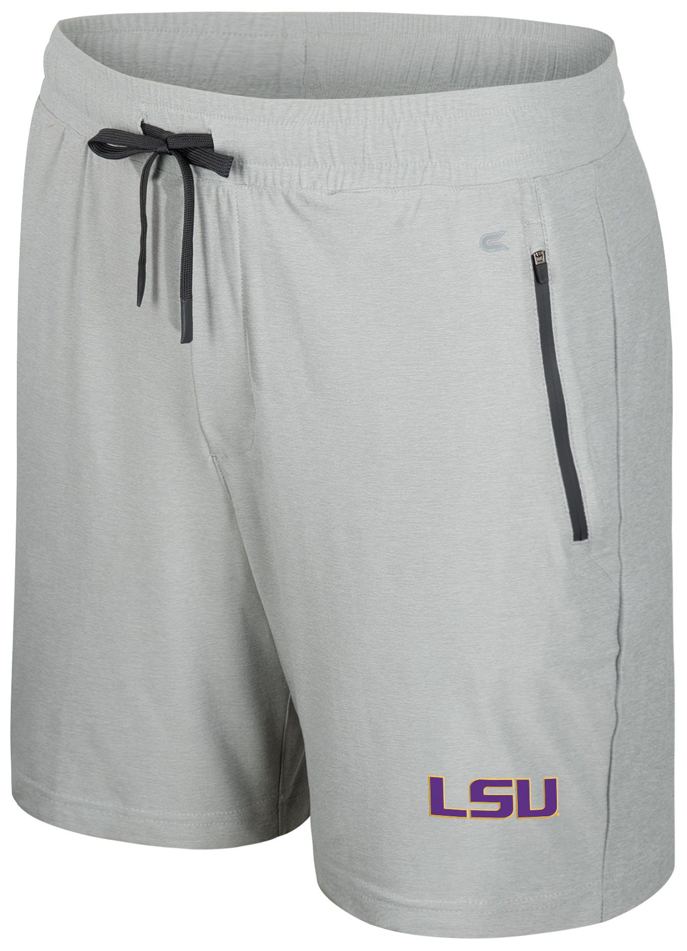 Colosseum Men's LSU Tigers Ash Grey Atomic Shorts