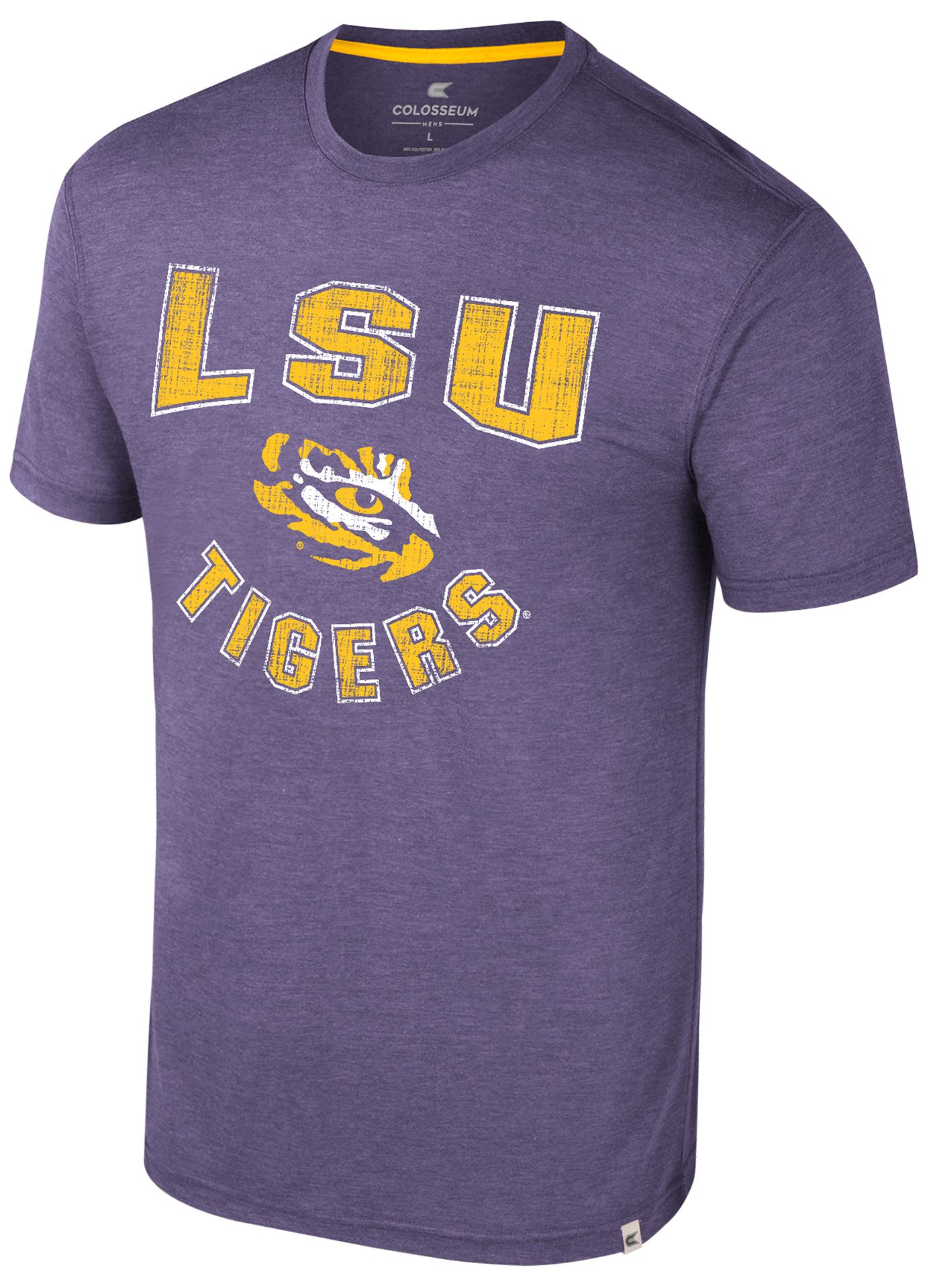 Colosseum Men's LSU Tigers Purple Virtual Reality T-Shirt