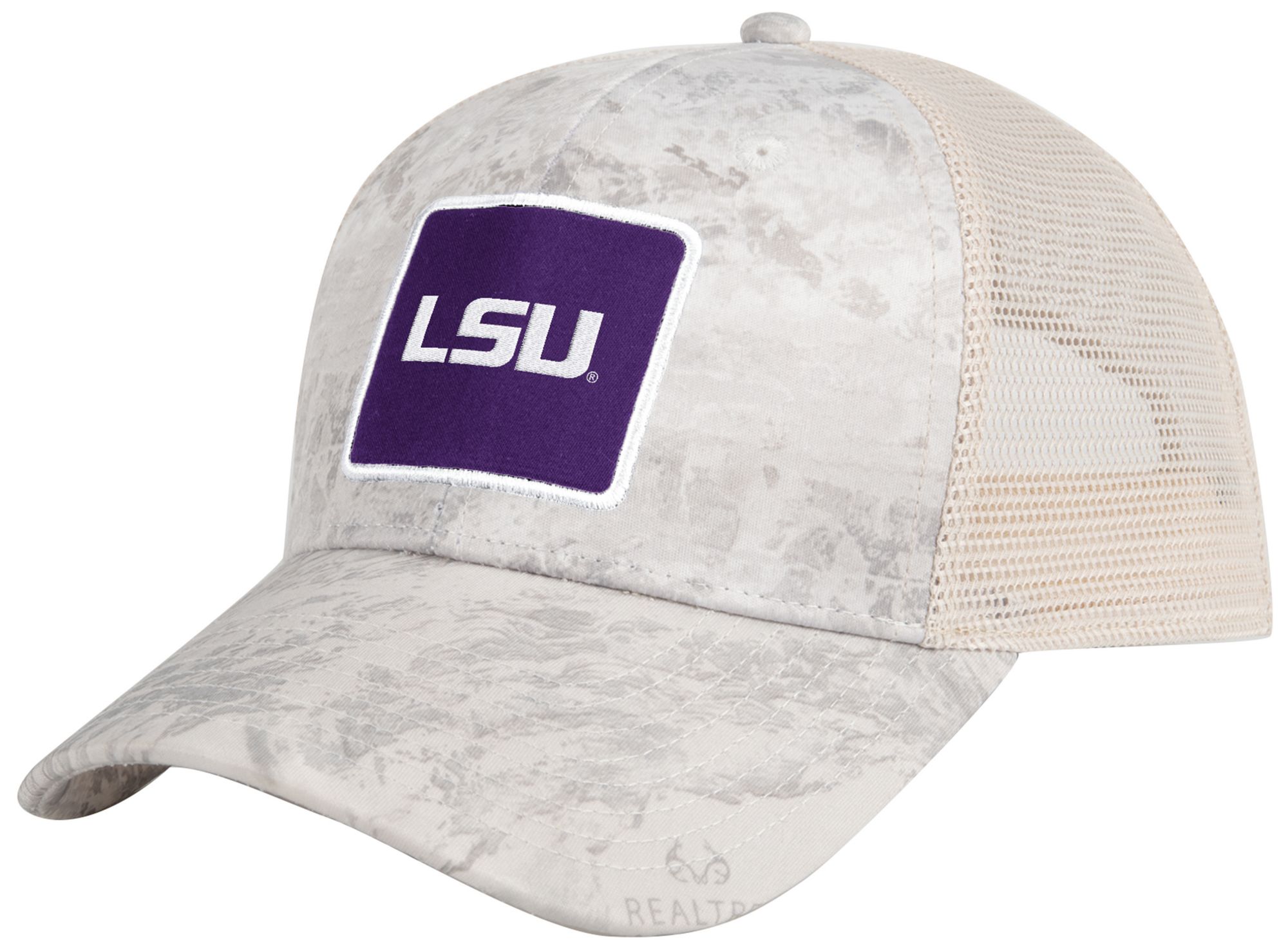 Colosseum Men's LSU Tigers Whiteout Realtree Huron Adjustable Trucker Hat