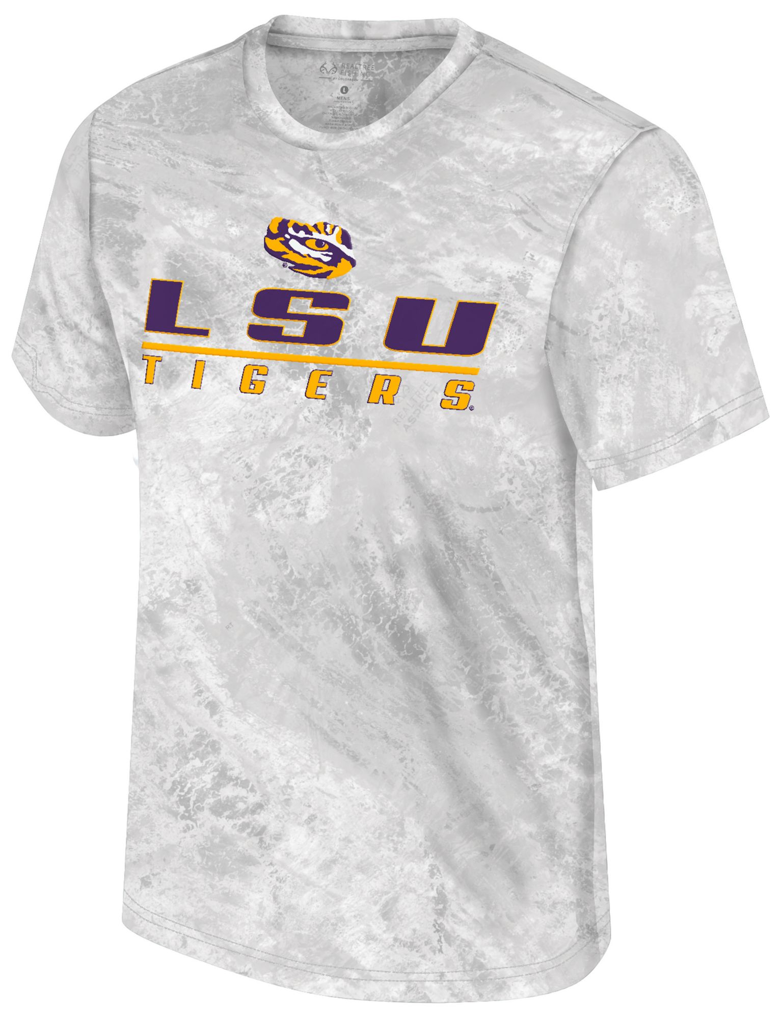 Colosseum Men's LSU Tigers Whiteout Huron Performance T-Shirt