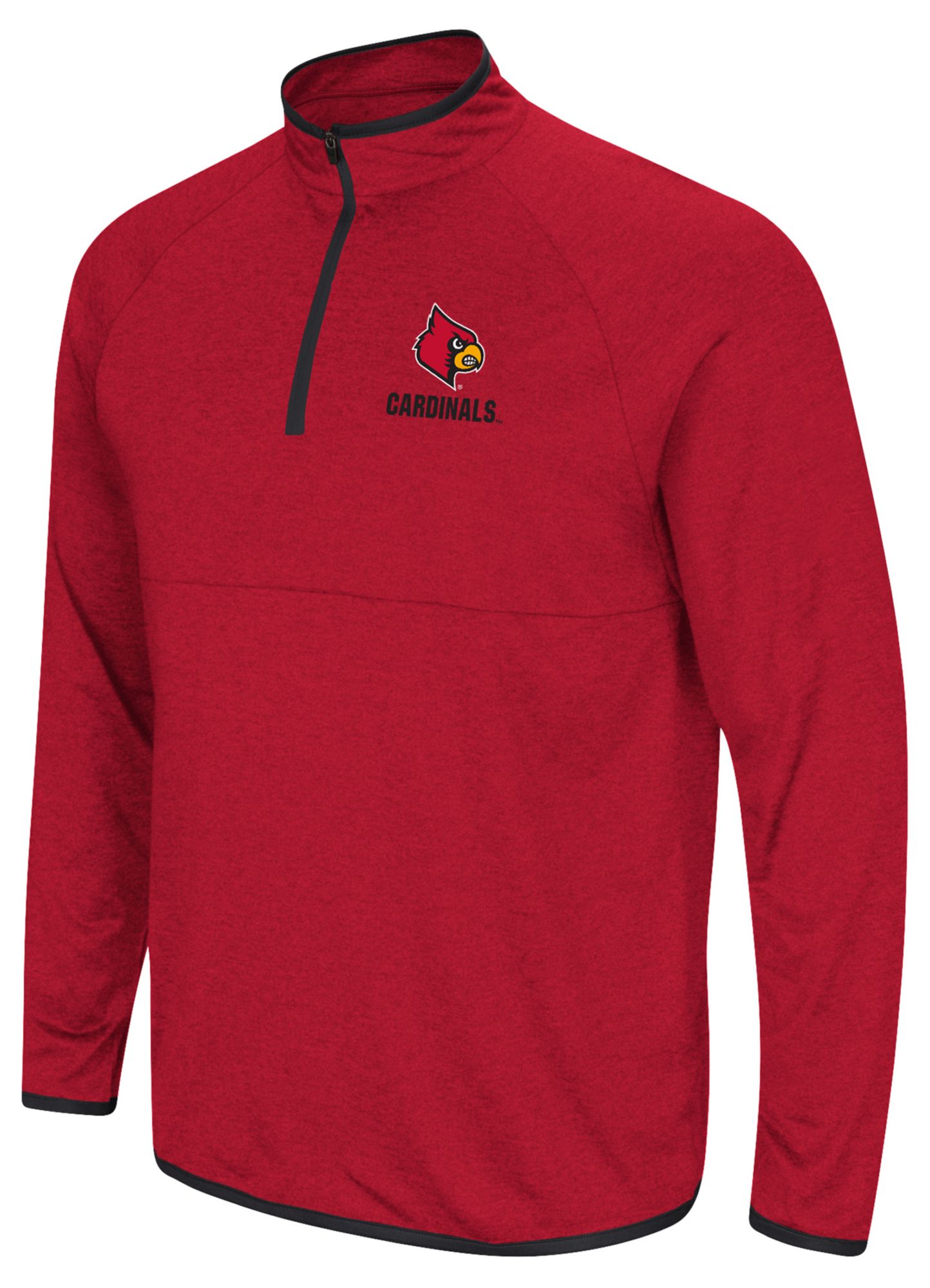 Colosseum Men's Louisville Cardinals Red 1/4 Zip Pullover