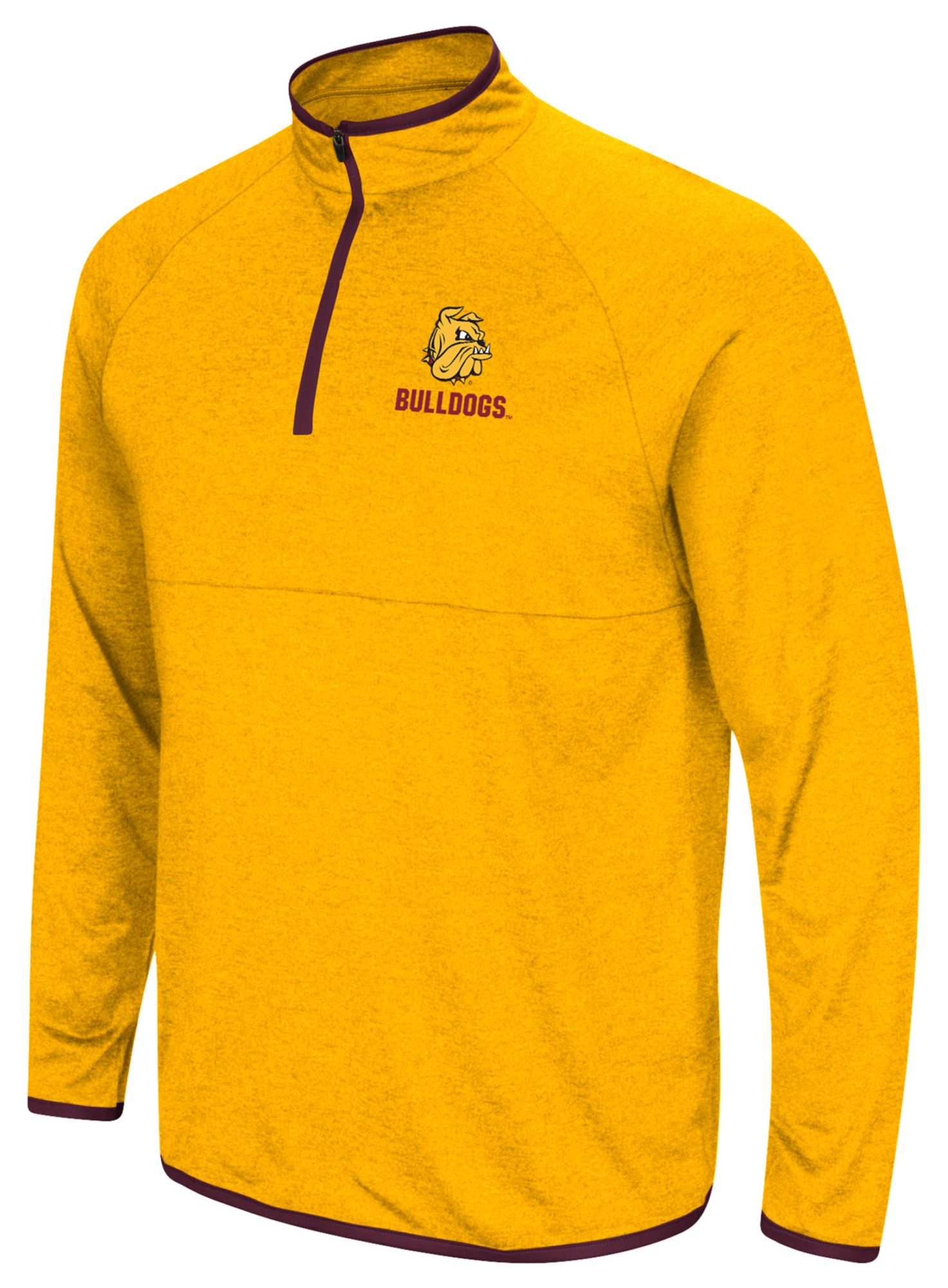 Colosseum Men's Minnesota-Duluth  Bulldogs Gold 1/4 Zip Pullover