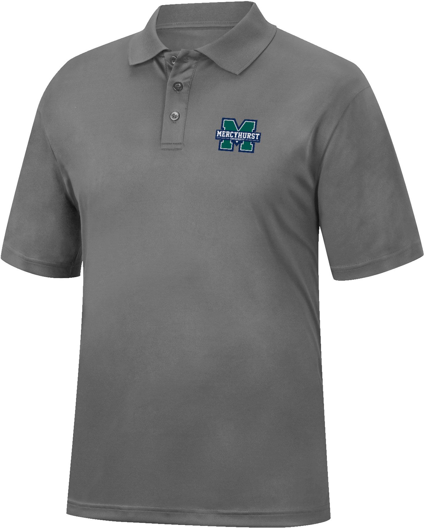 Colosseum Men's Mercyhurst Lakers Charcoal Polo