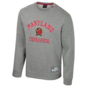 Champion Men's Maryland Terrapins Grey Reverse Weave Crew