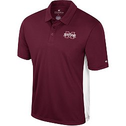 Colosseum Men's Mississippi State Bulldogs Maroon Set In Polo