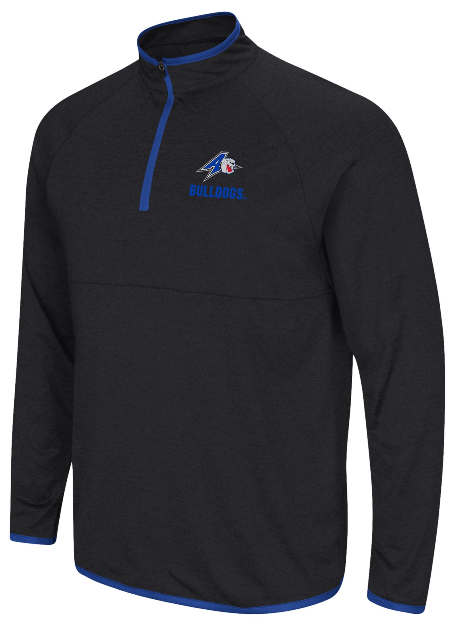 Colosseum Men's UNC Asheville Bulldogs Black 1/4 Zip Pullover