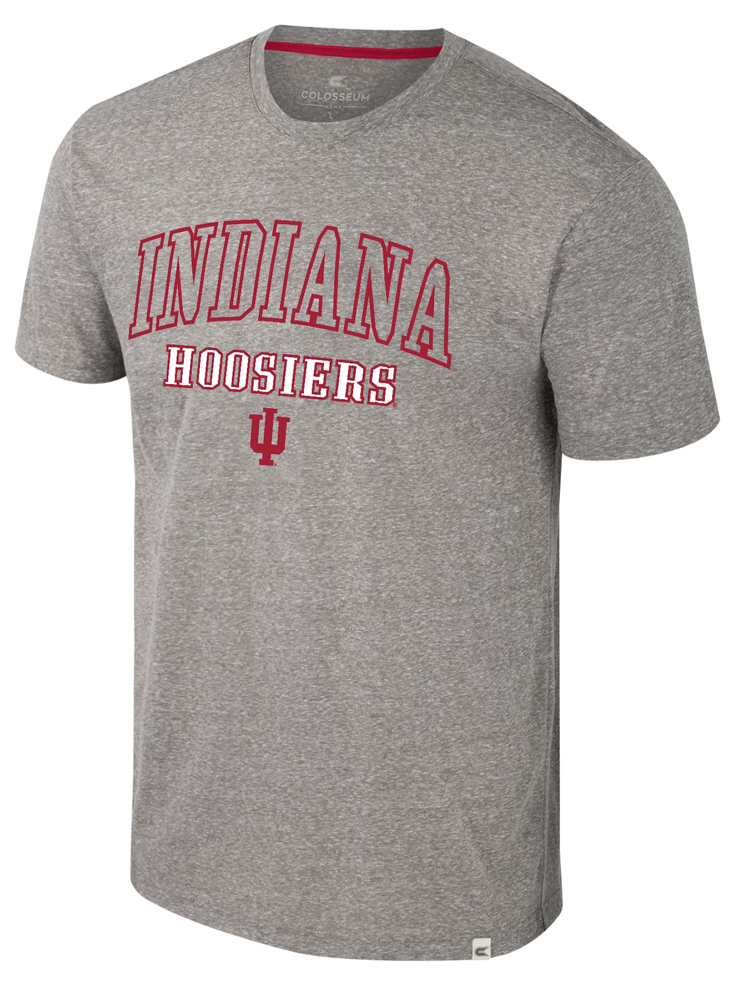 Colosseum Men's  Indiana Hoosiers Heather Grey Electromagnetic T-Shirt