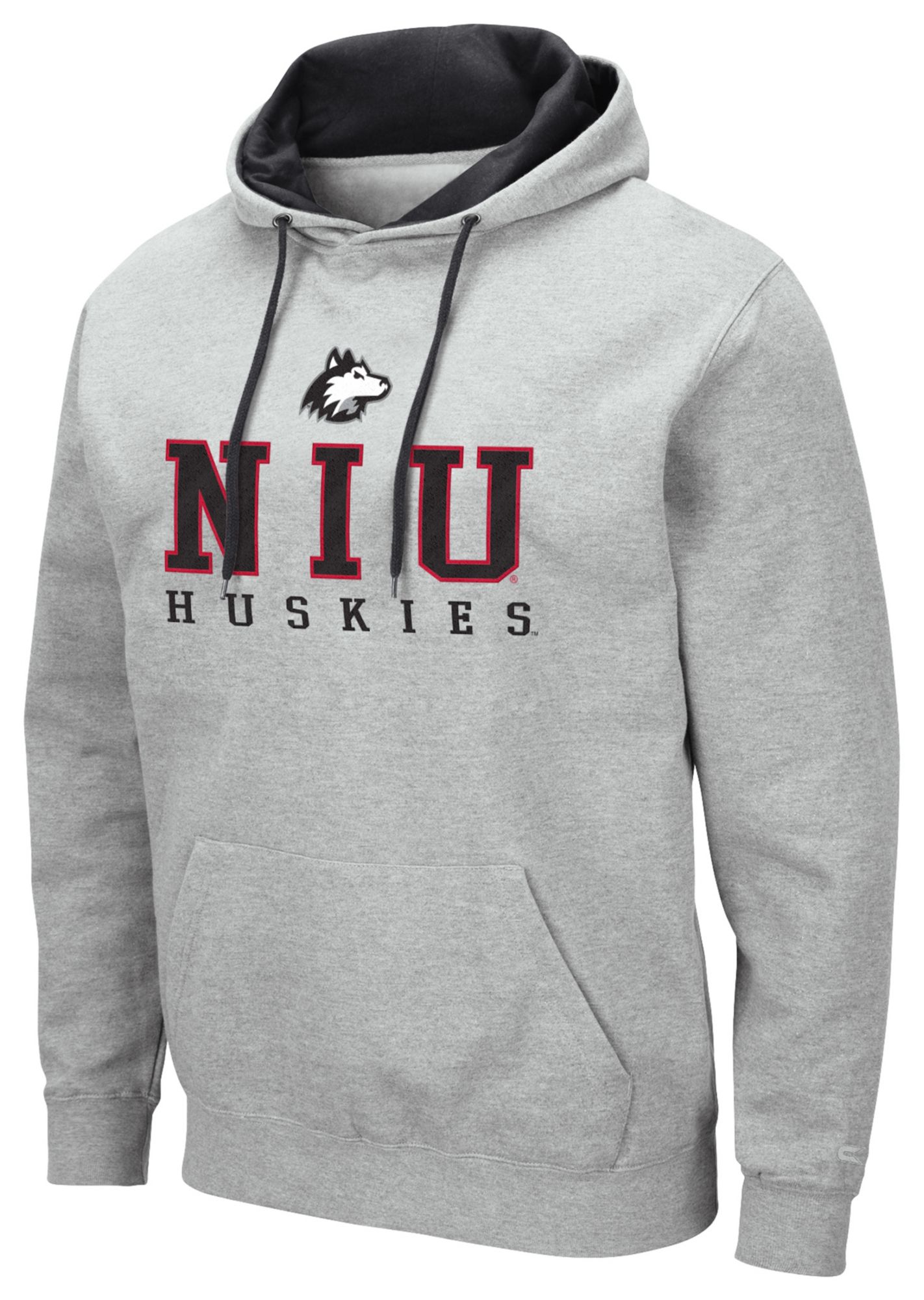Colosseum Men's Northern Illinois Huskies Heather Grey Pullover Hoodie