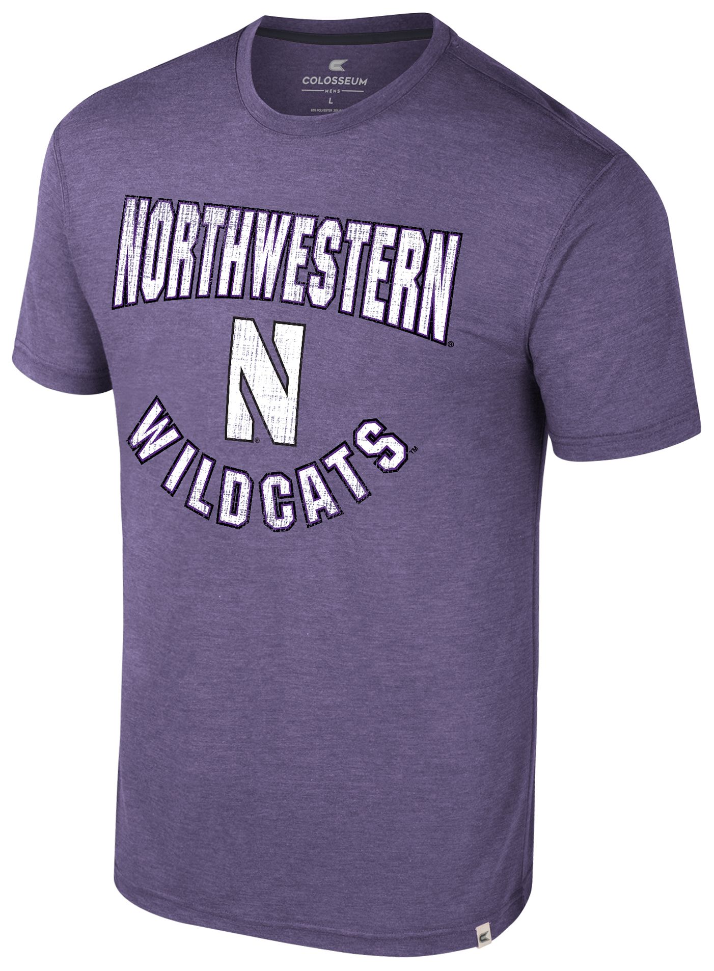 Colosseum Men's Northwestern Wildcats Purple Virtual Reality T-Shirt