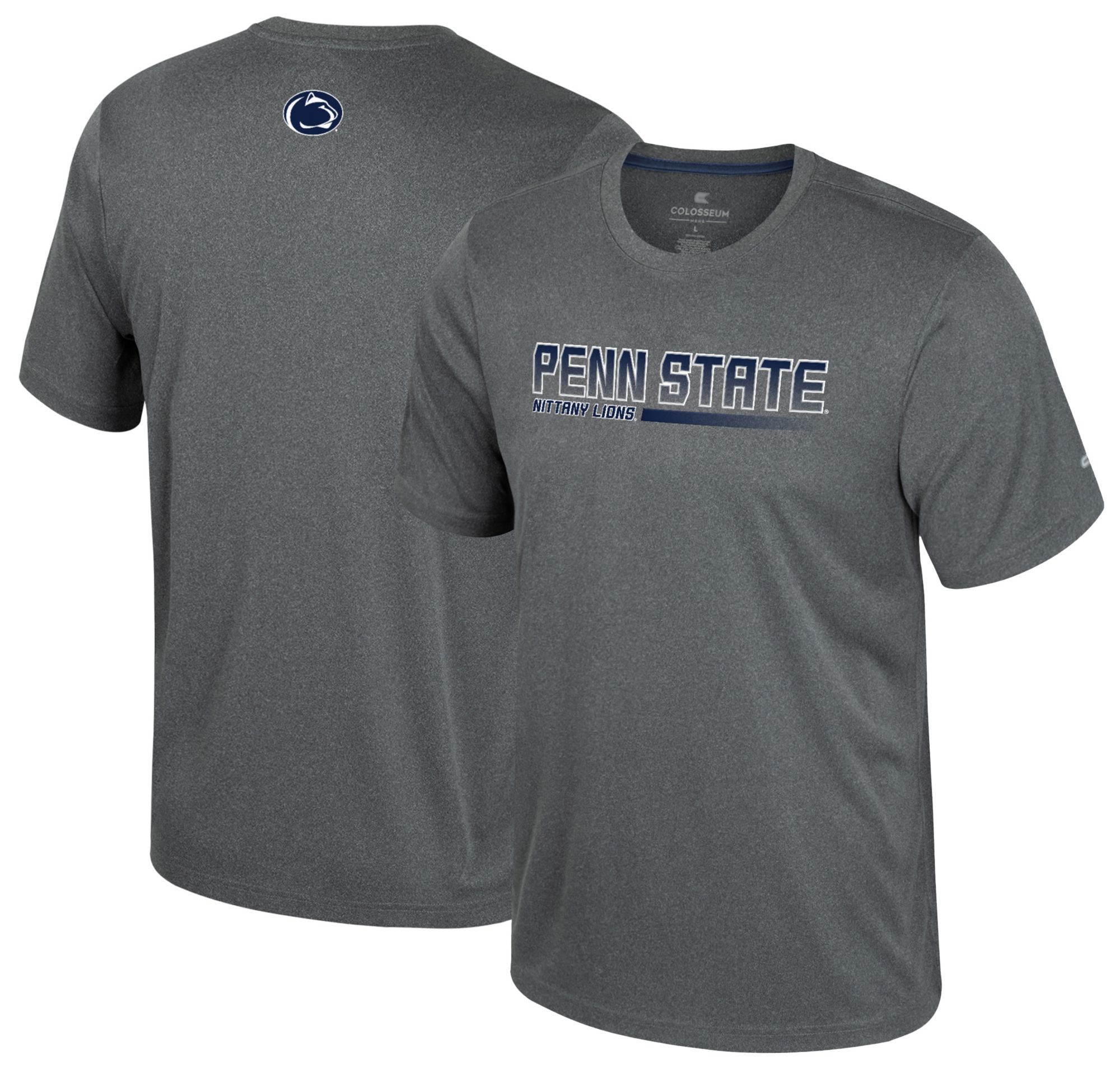 Colosseum Men's Penn State Nittany Lions Heather Charcoal Physics T-Shirt