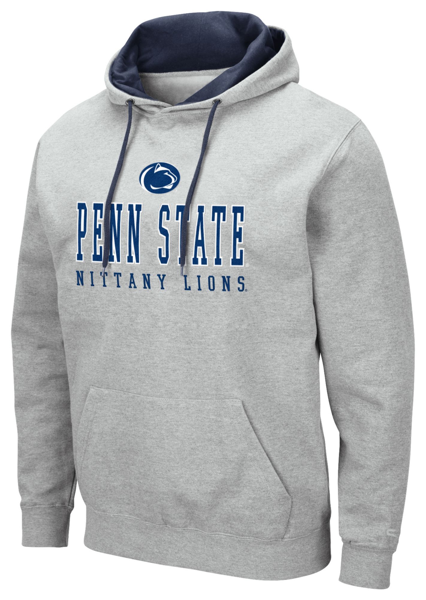 Colosseum Men's Penn State Nittany Lions Heather Grey Pullover Hoodie
