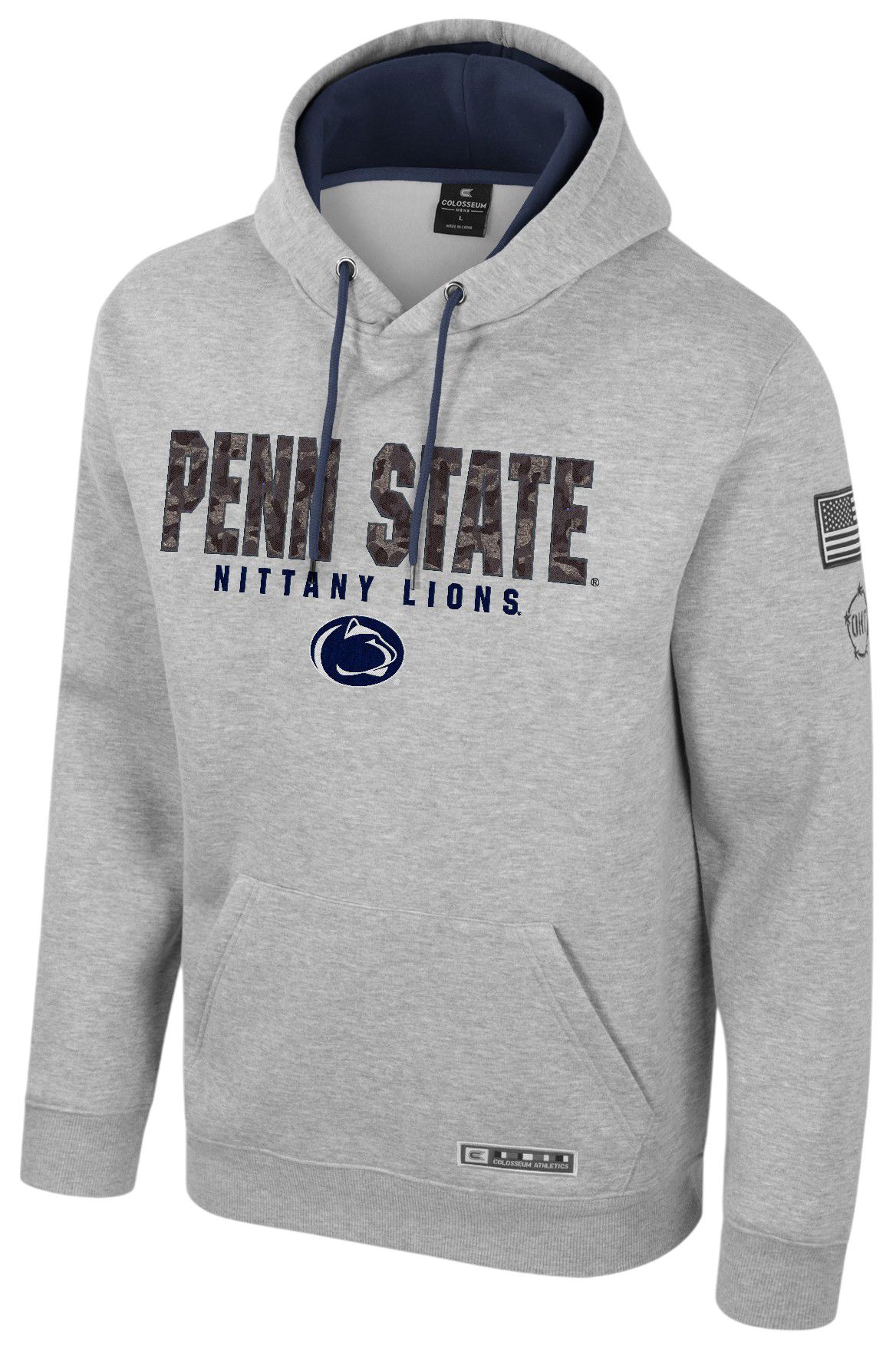 Colosseum Men's Penn State Nittany Lions Heather Grey Oorah Pullover Hoodie