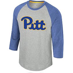 Colosseum Men's Pitt Panthers Heather Grey Jonah Raglan T-Shirt