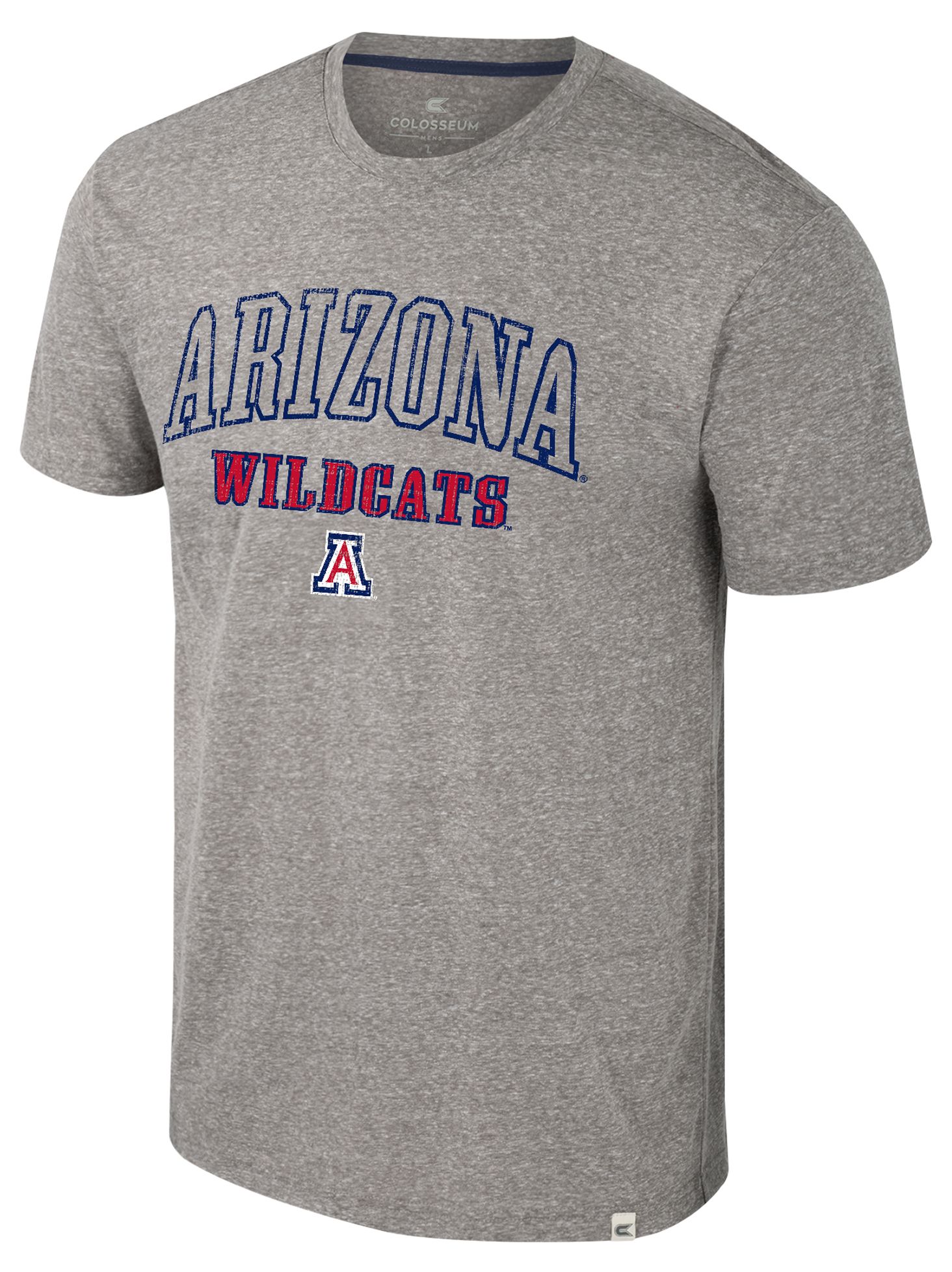 Colosseum Men's  Arizona Wildcats Heather Grey Electromagnetic T-Shirt