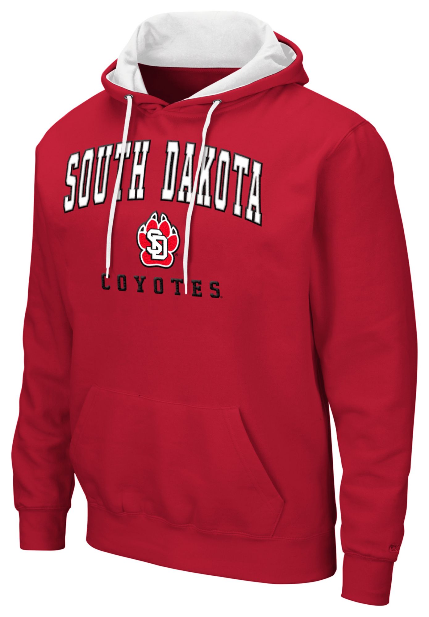 Colosseum Men's South Dakota Coyotes Red Pullover Hoodie