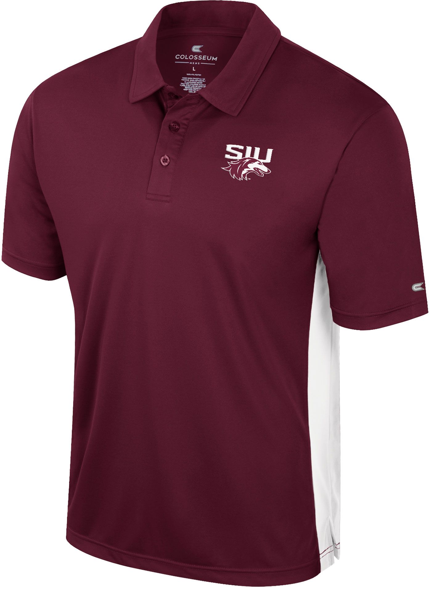 Colosseum Men's Southern Illinois  Salukis Maroon Set In Polo