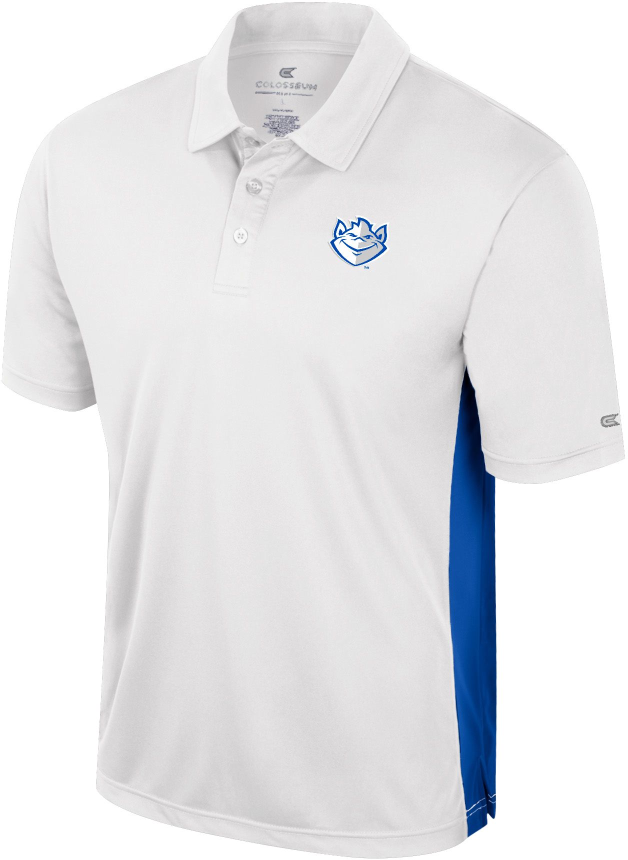 Colosseum Men's Saint Louis Billikens White Polo