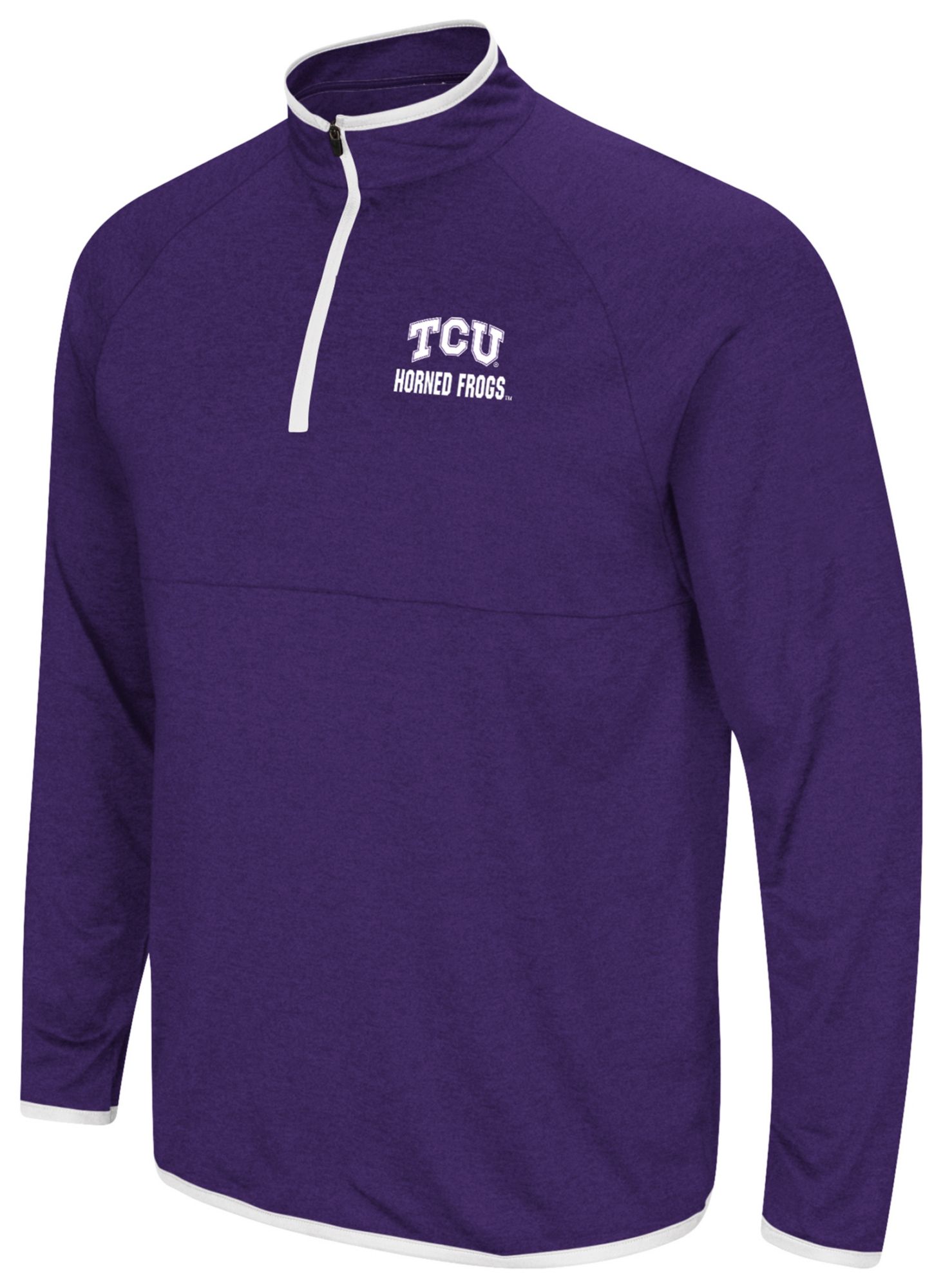Colosseum Men's TCU Horned Frogs Purple 1/4 Zip Pullover