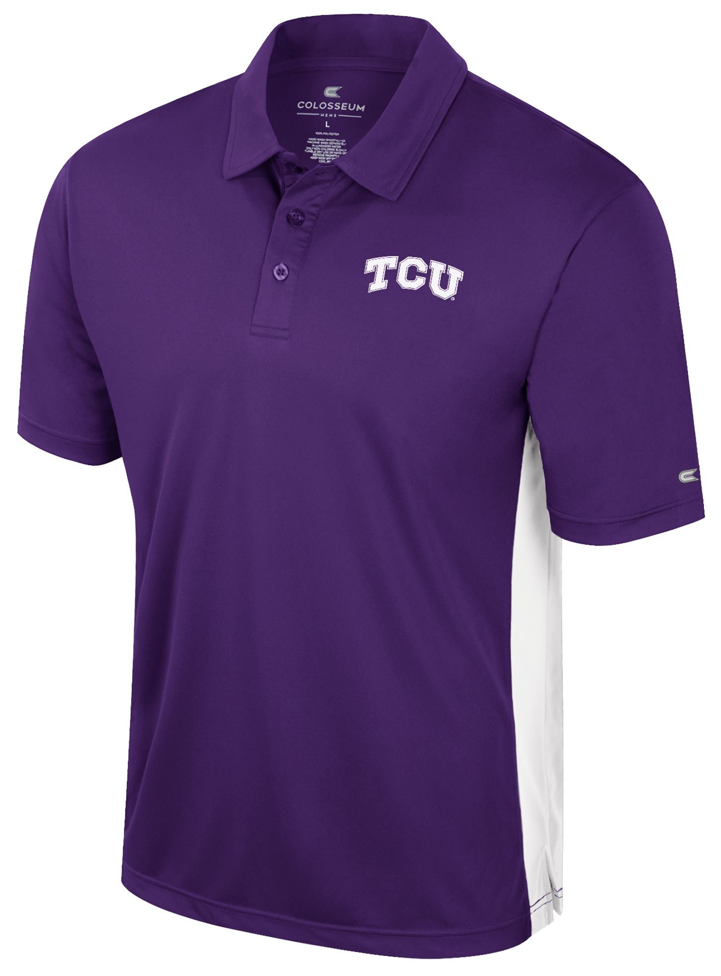 Colosseum Men's TCU Horned Frogs Purple Polo