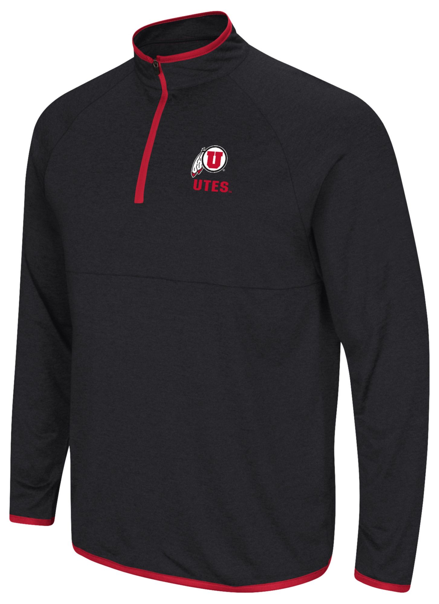 Colosseum Men's Utah Utes Black 1/4 Zip Pullover
