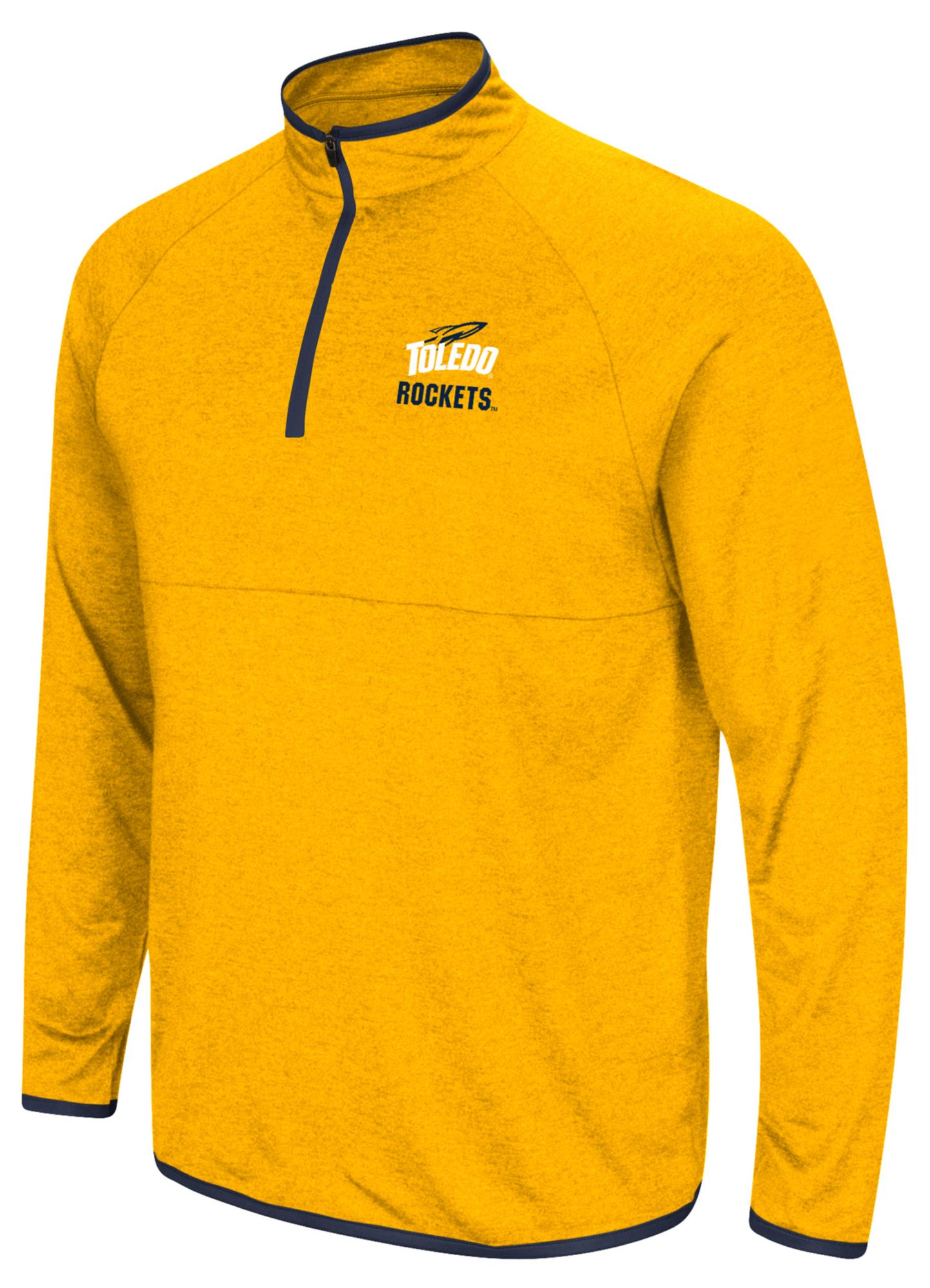 Colosseum Men's Toledo Rockets Gold 1/4 Zip Pullover