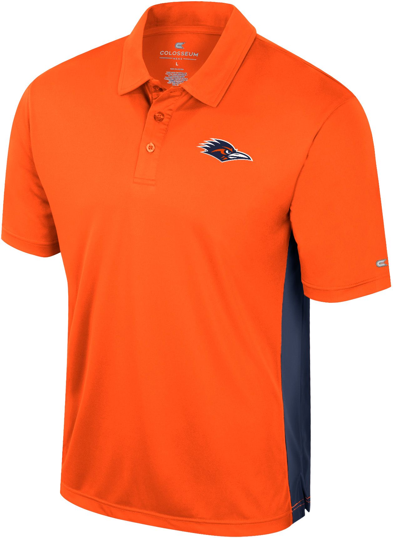 Colosseum Men's UT San Antonio Roadrunners Orange Polo