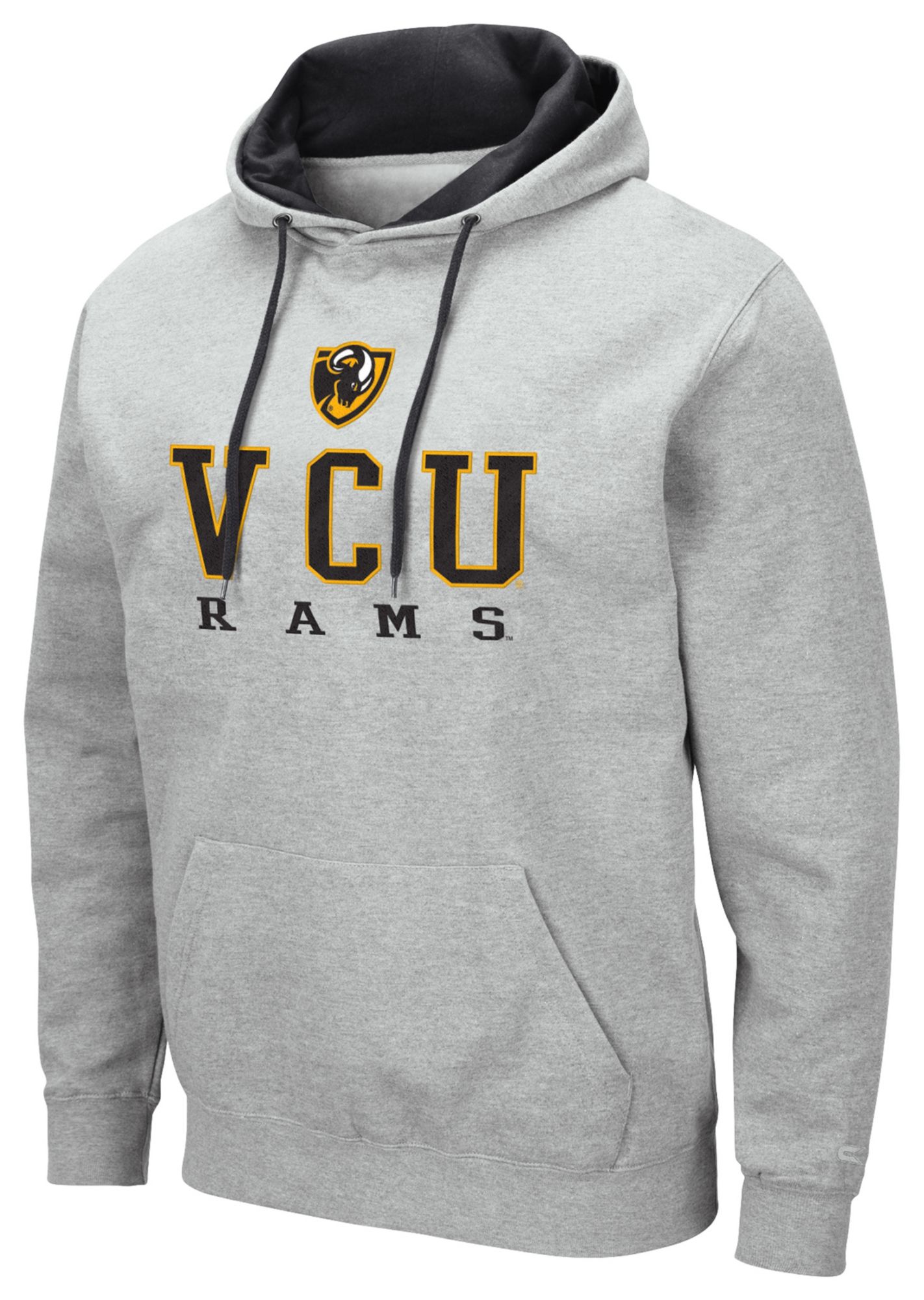 Colosseum Men's VCU Rams Heather Grey Pullover Hoodie