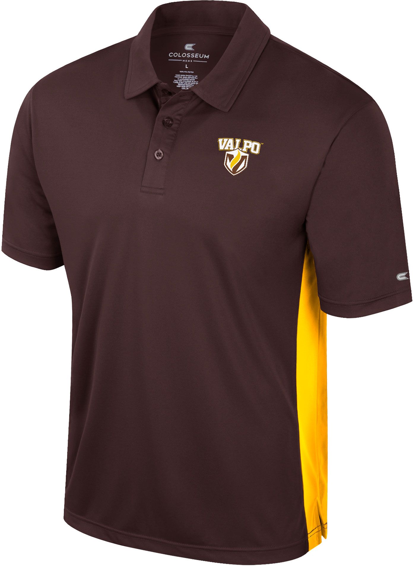 Colosseum Men's Valparaiso Beacons Brown Set In Polo