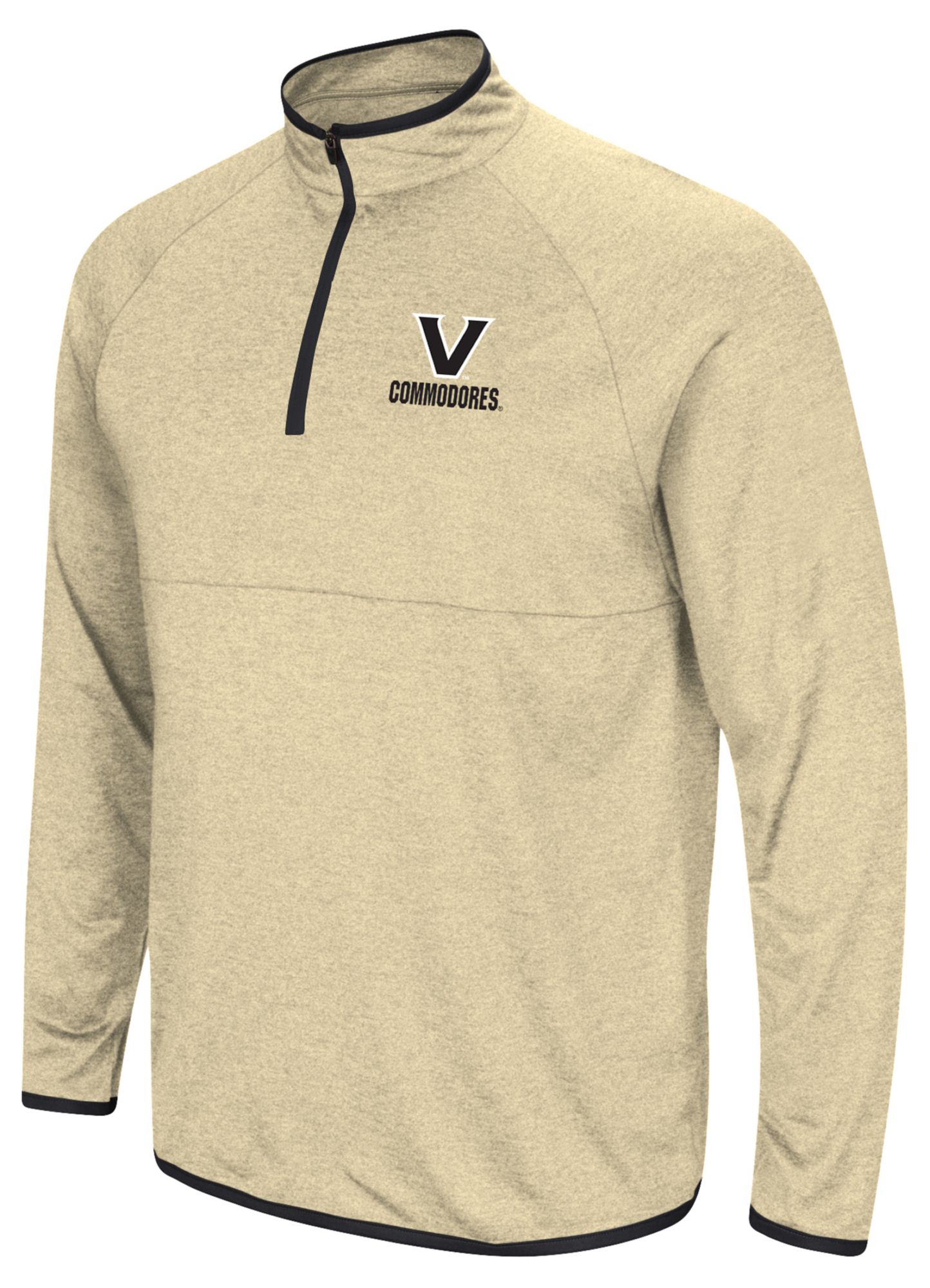 Colosseum Men's Vanderbilt Commodores Vegas Gold 1/4 Zip Pullover