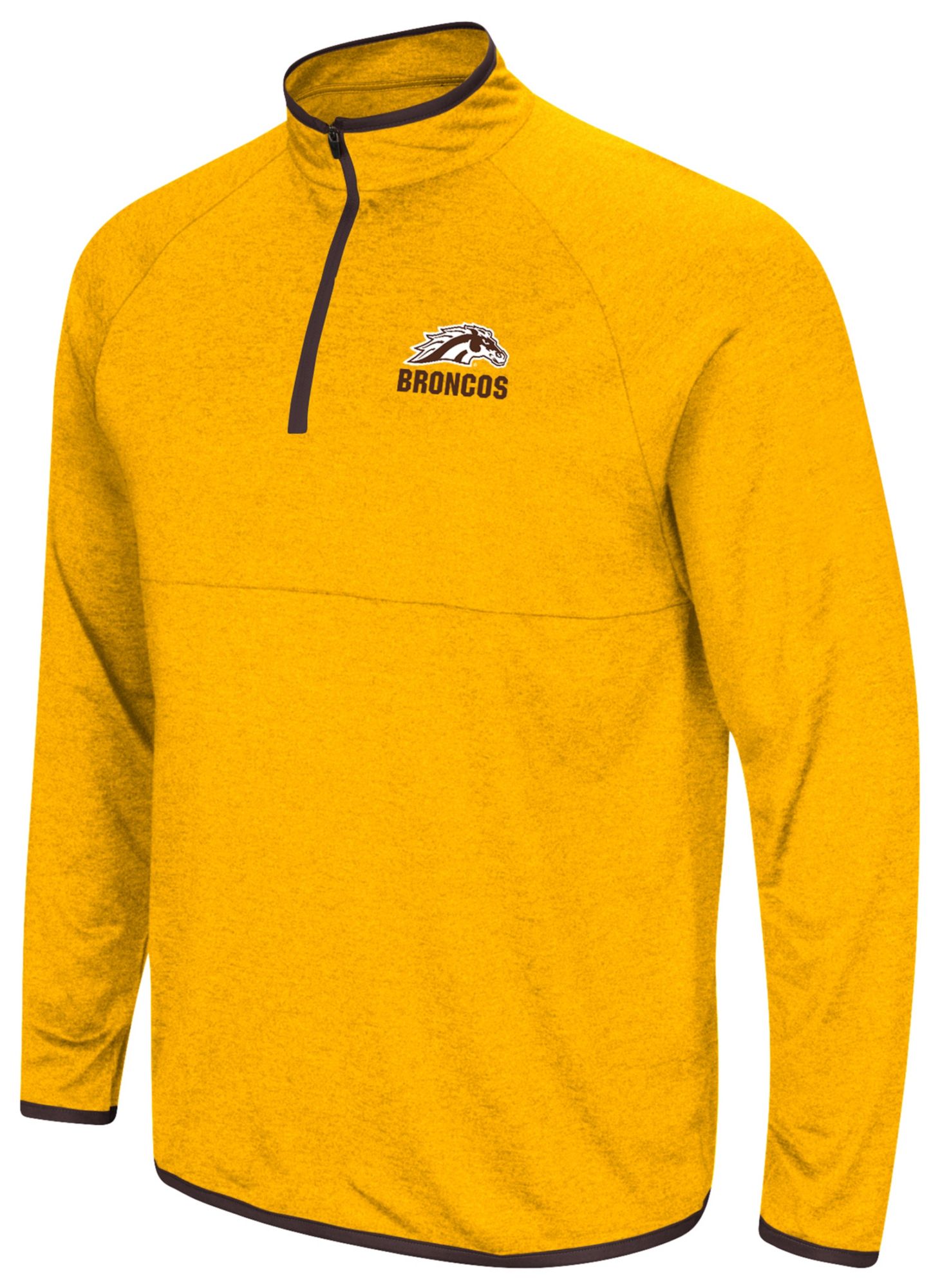 Colosseum Men's Western Michigan Broncos Gold 1/4 Zip Pullover