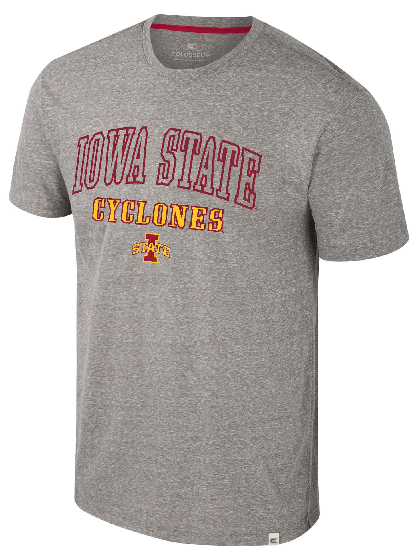 Colosseum Men's  Iowa State Cyclones Heather Grey Electromagnetic T-Shirt
