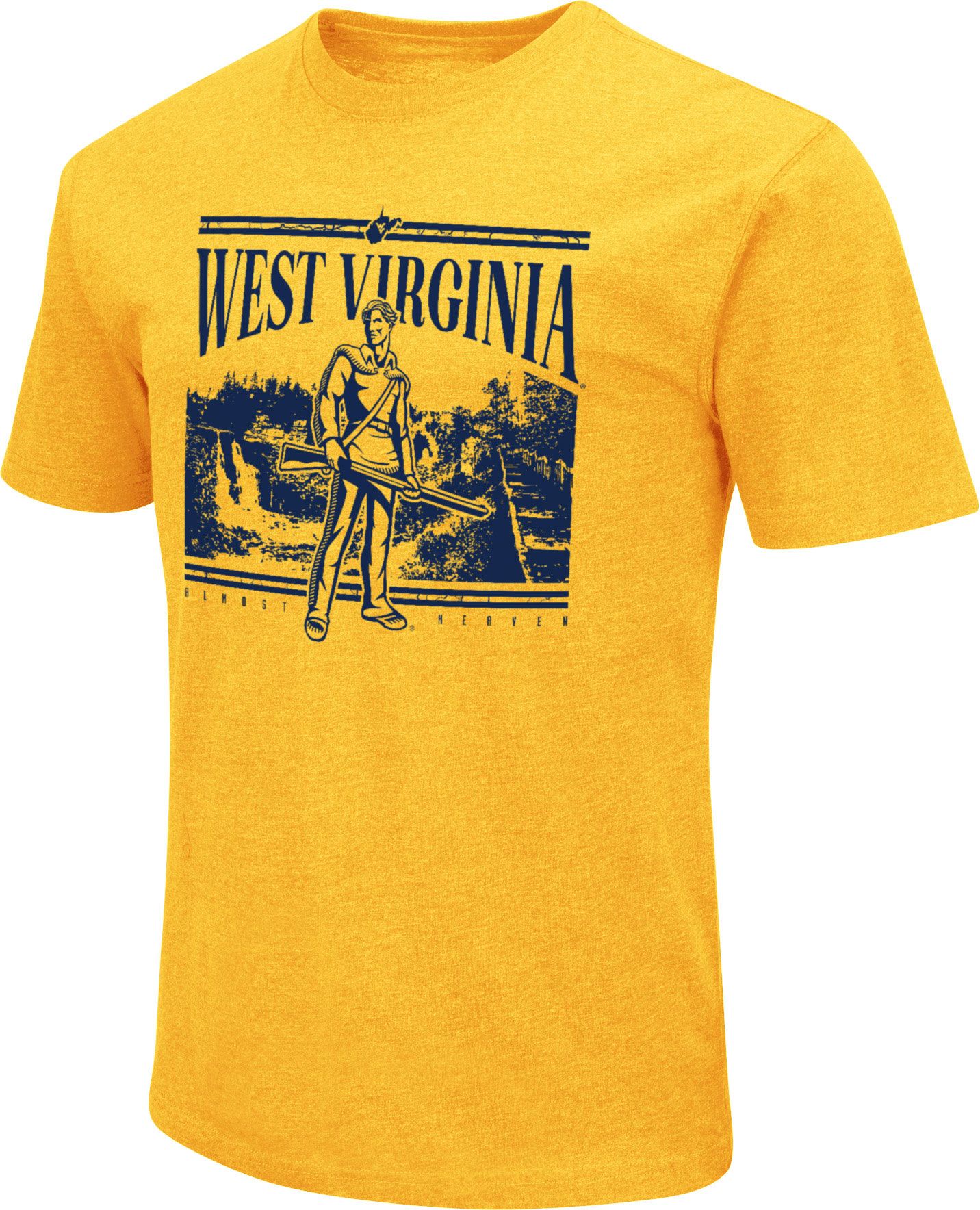 Colosseum Men's West Virginia Mountaineers Gold 2024 Official Fan T-Shirt