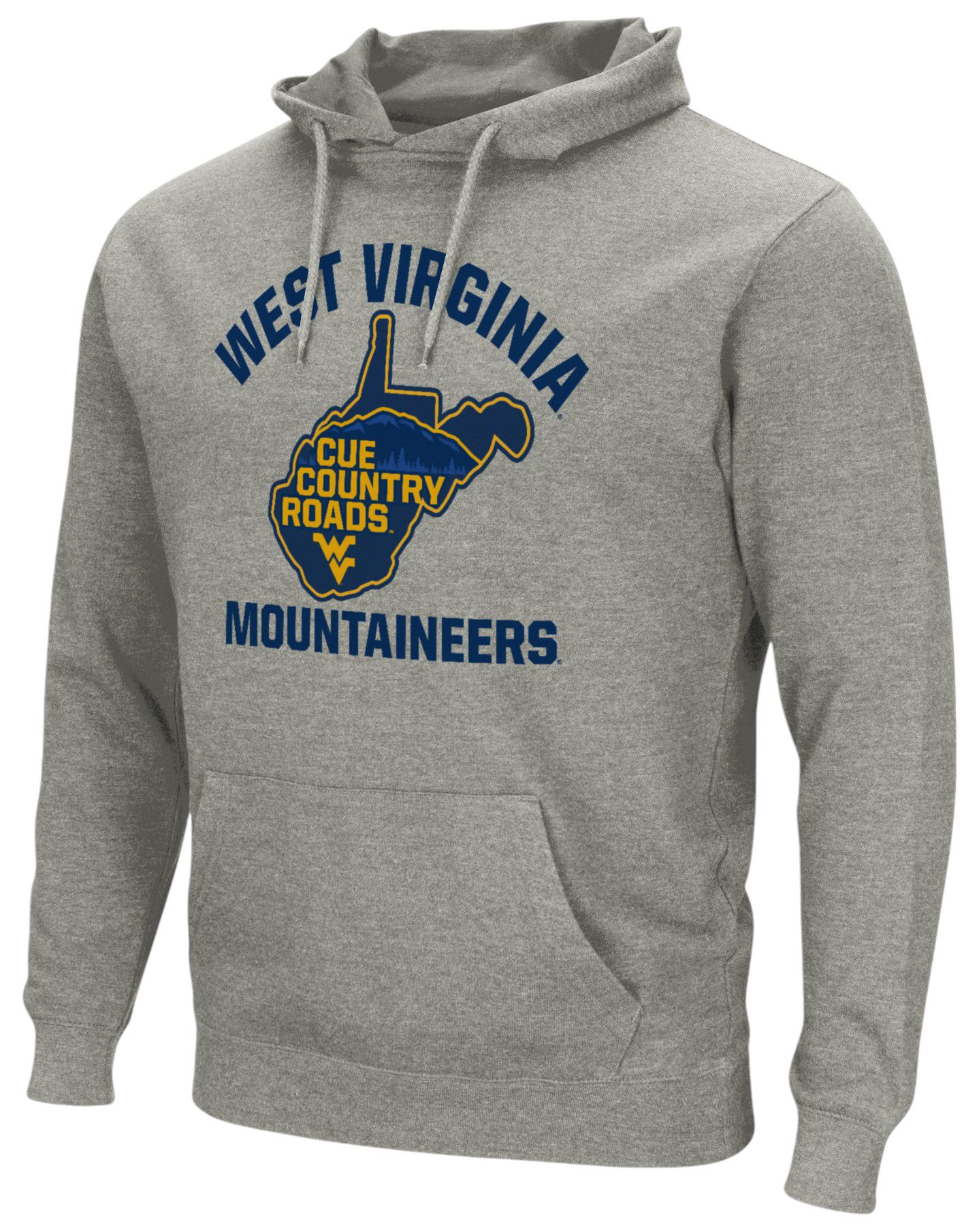 Colosseum Men's West Virginia Mountaineers Grey COuntry Roads Pullover Hoodie